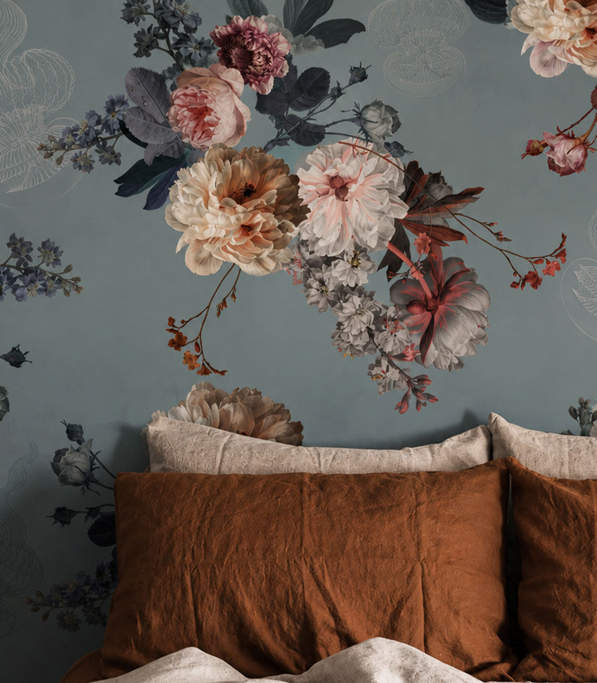 Tapeta Blush Garden Blue
