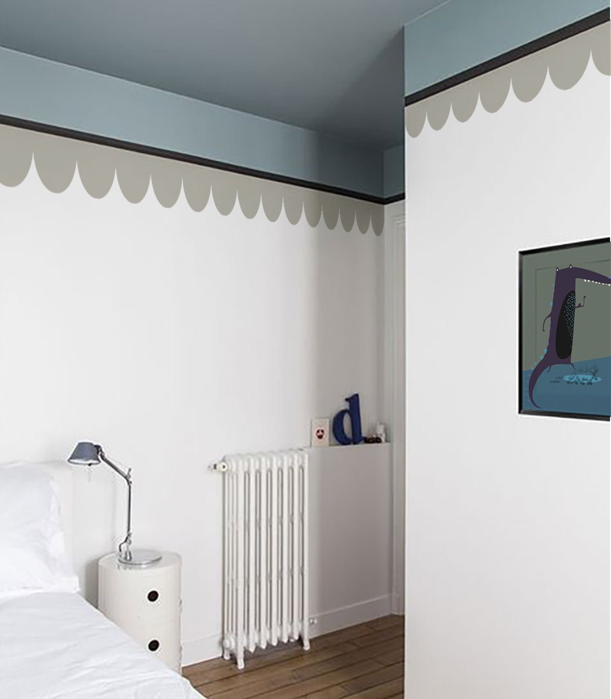 Border Seashell Warm Taupe - Wallcolors®