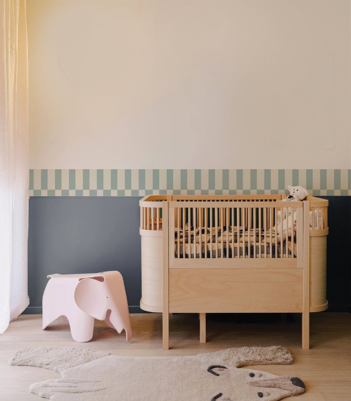 Border Tetris Play Soft Aqua - Wallcolors®