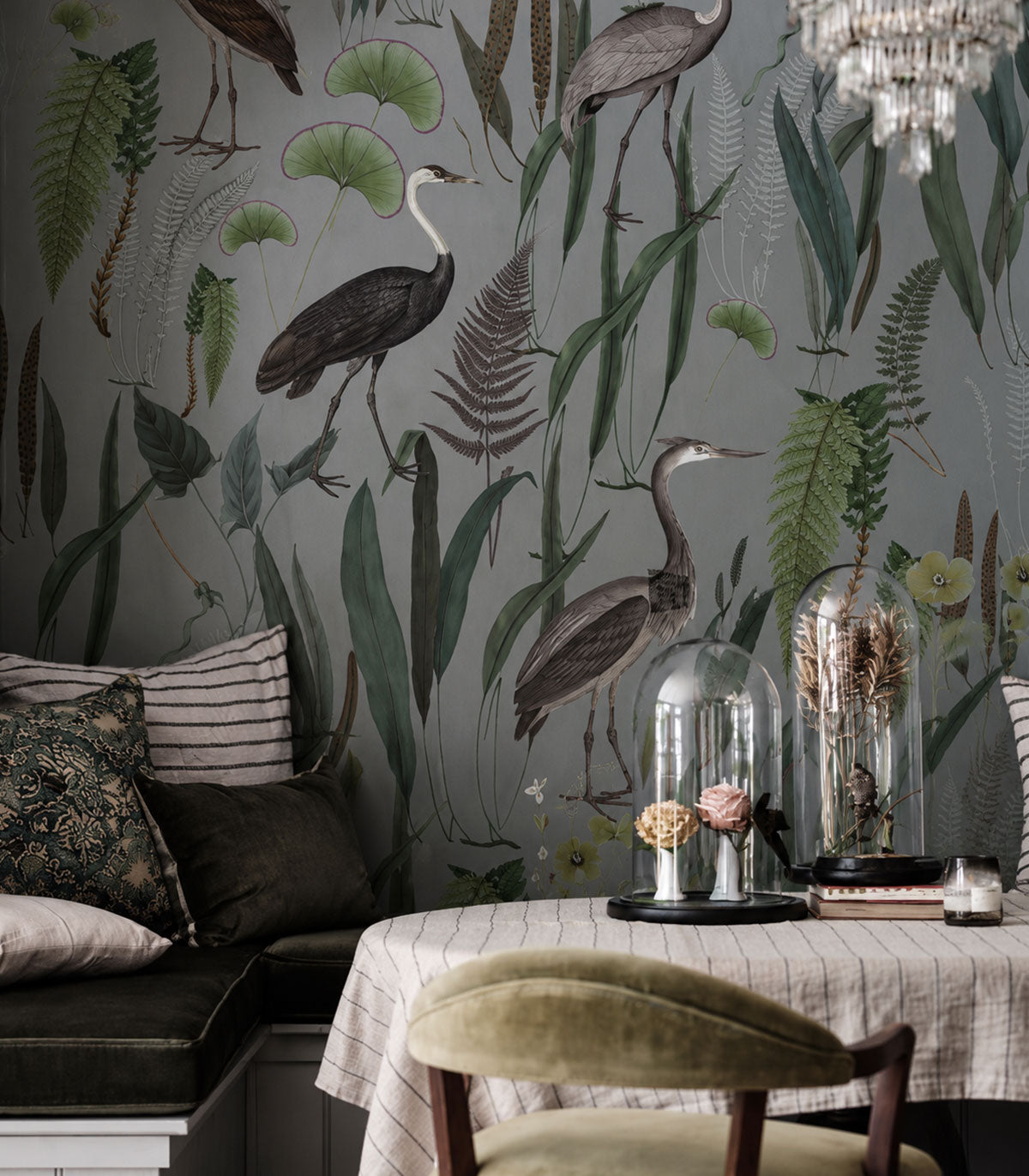 Tapeta Calm Heron Mint