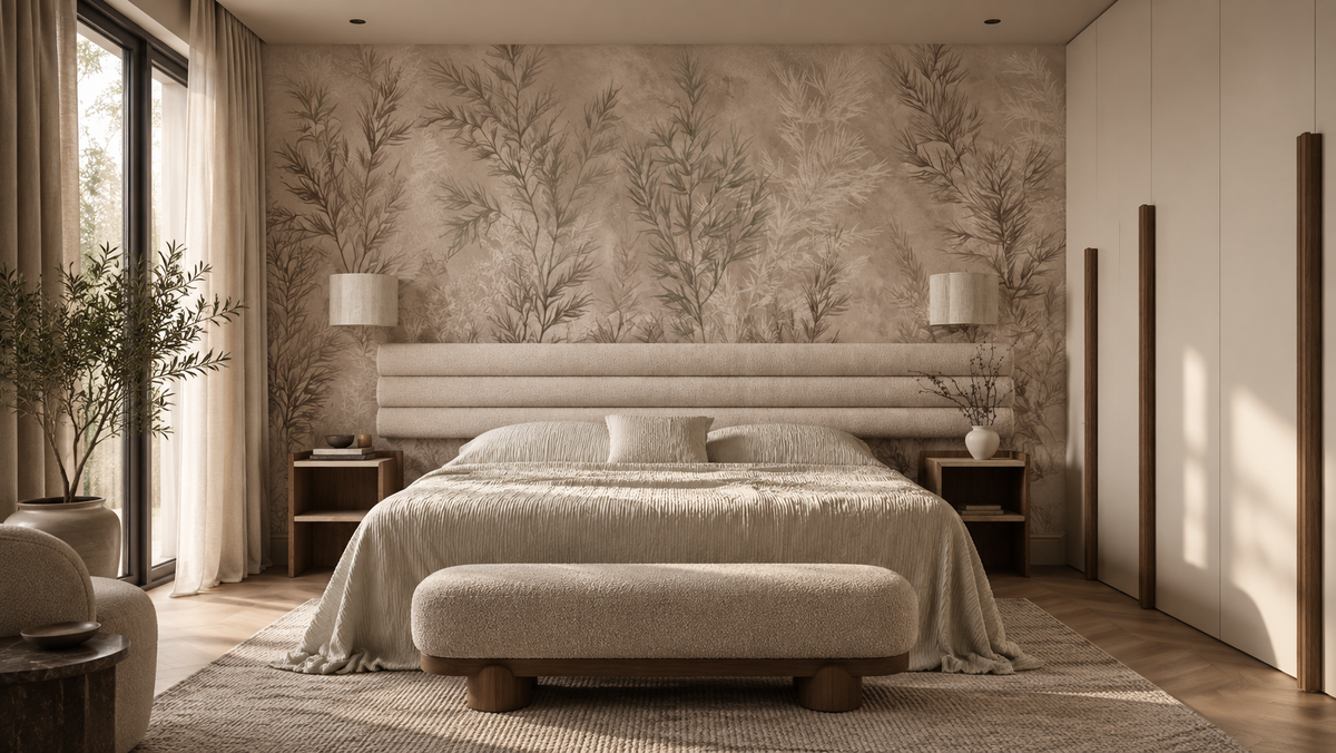 Tapeta Dry grass beige