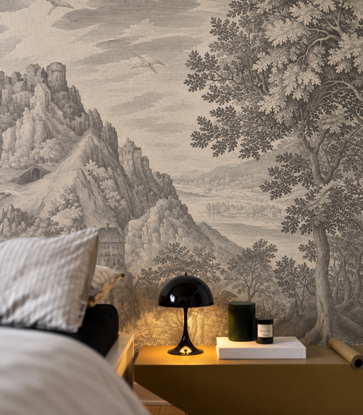 Tapeta Ethereal Forest Beige