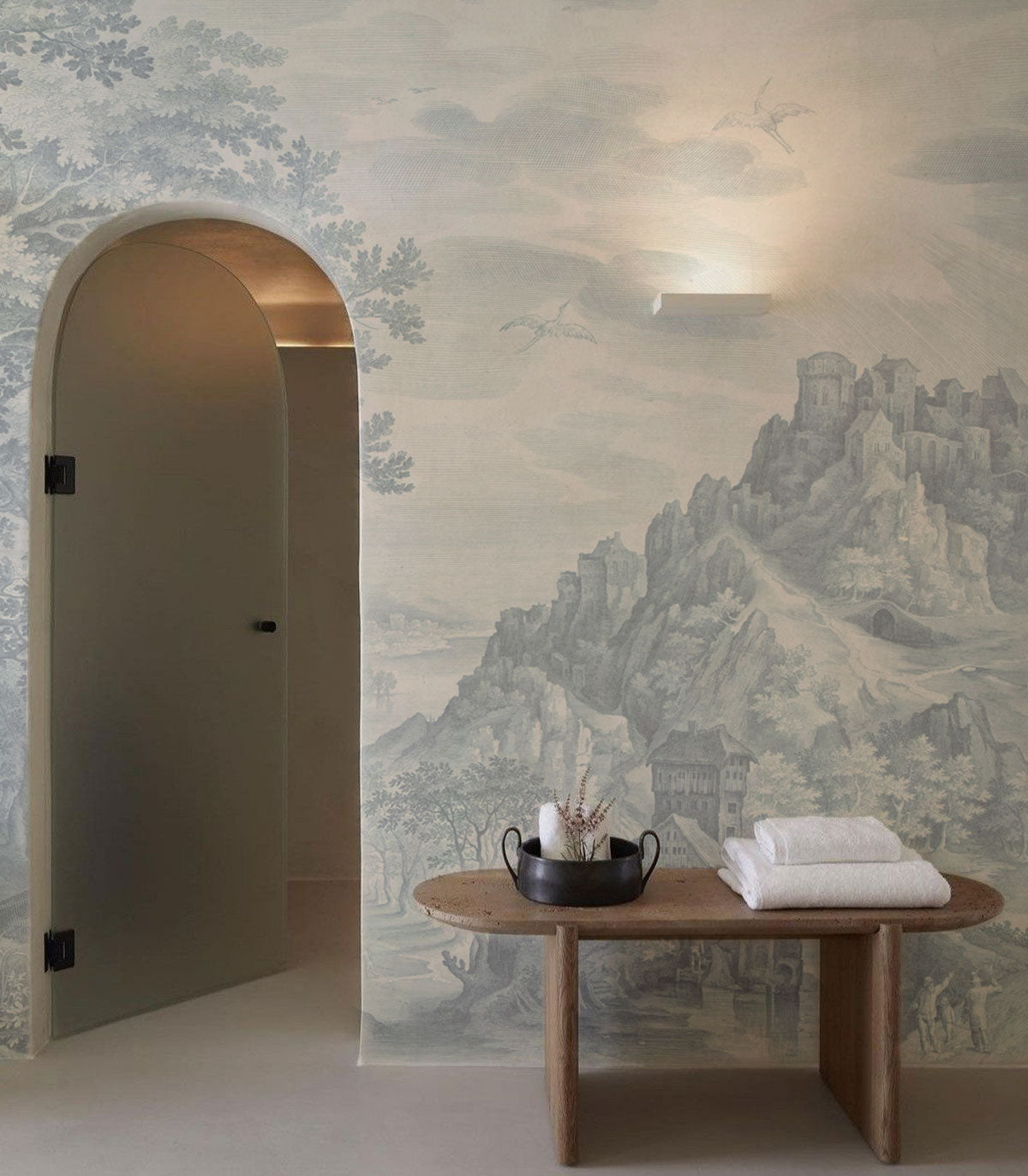 Tapeta Ethereal Forest Blue