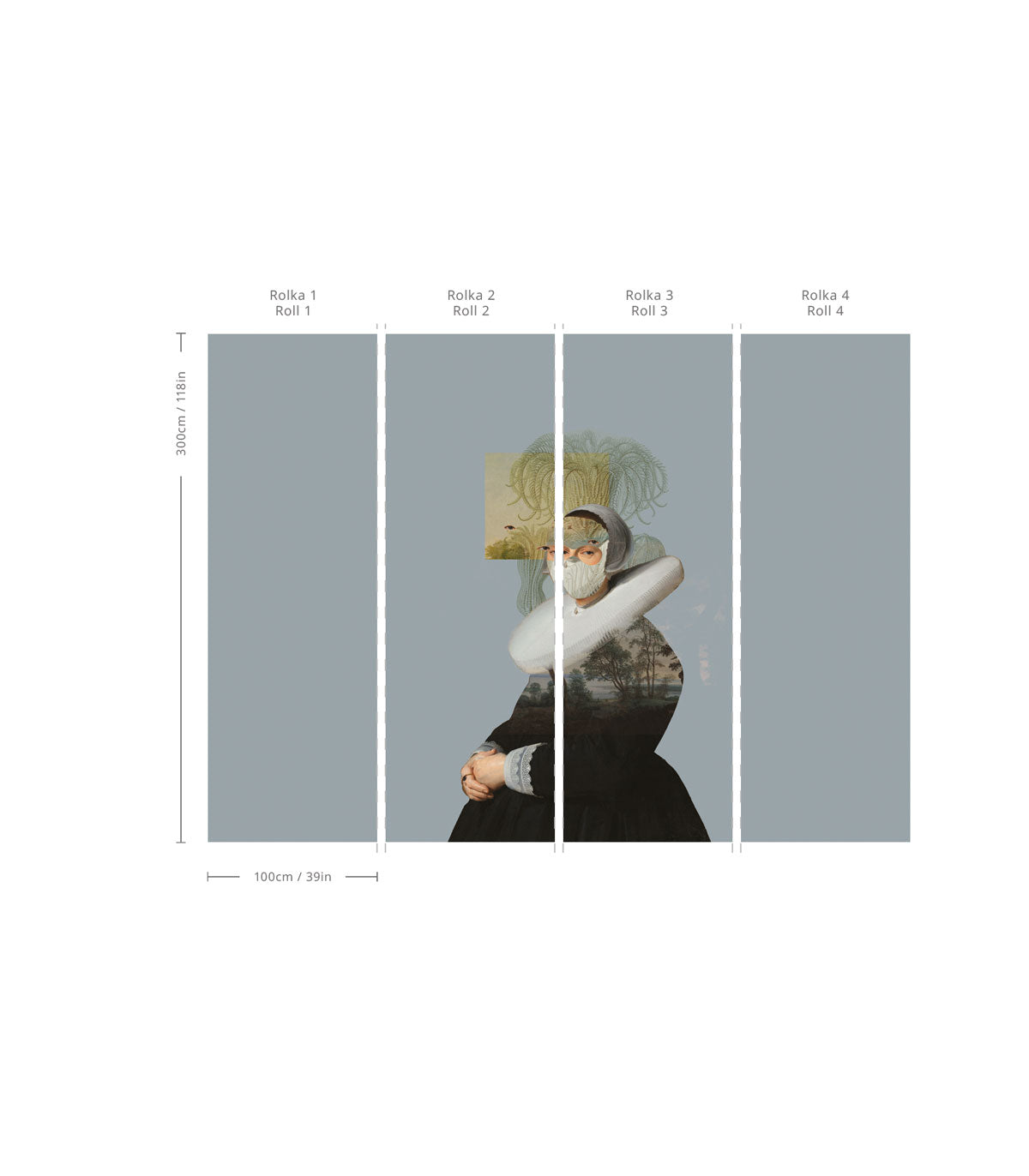 Tapeta Landscape Muse Blue