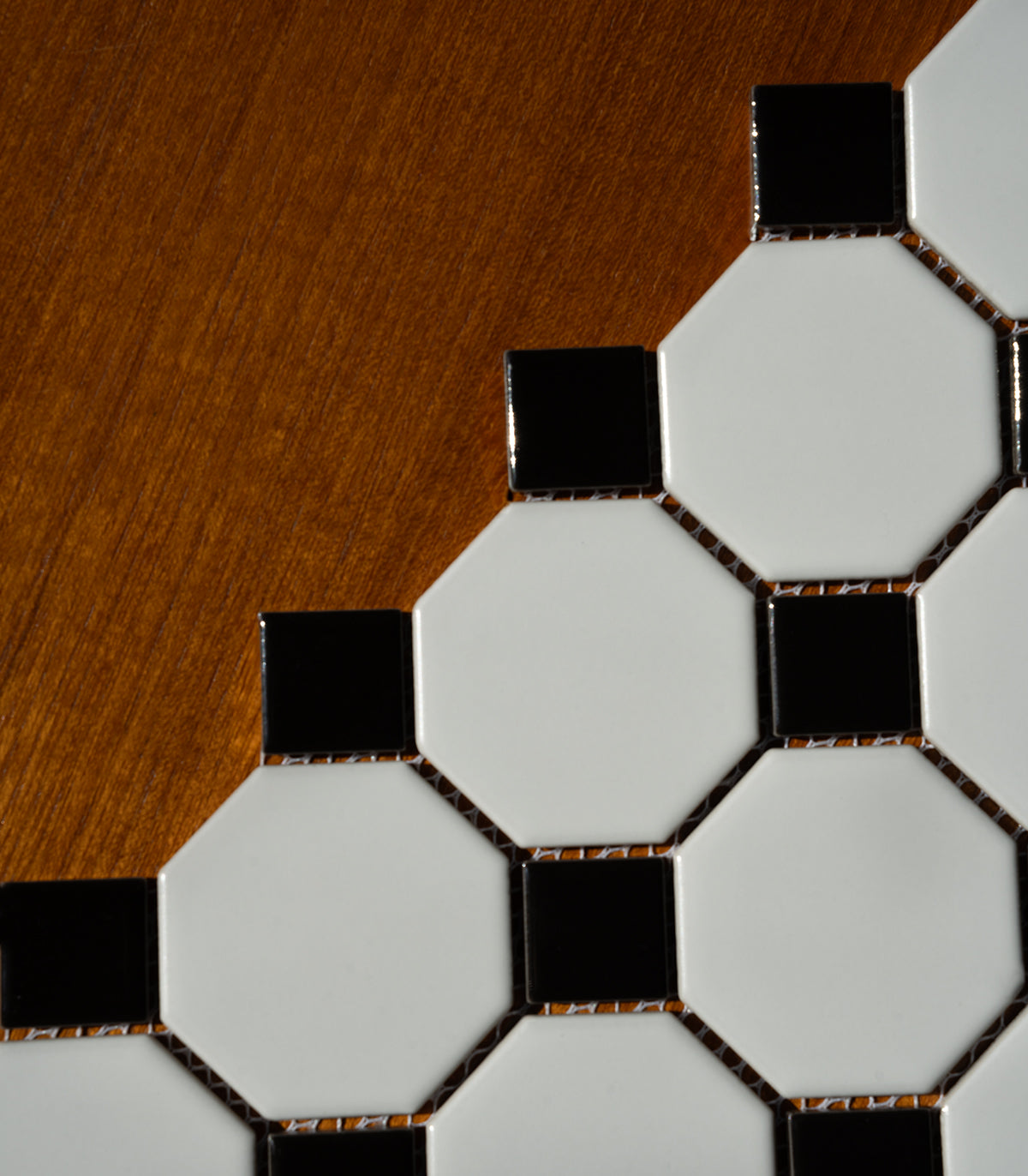 Mozaika octagon white classic matte