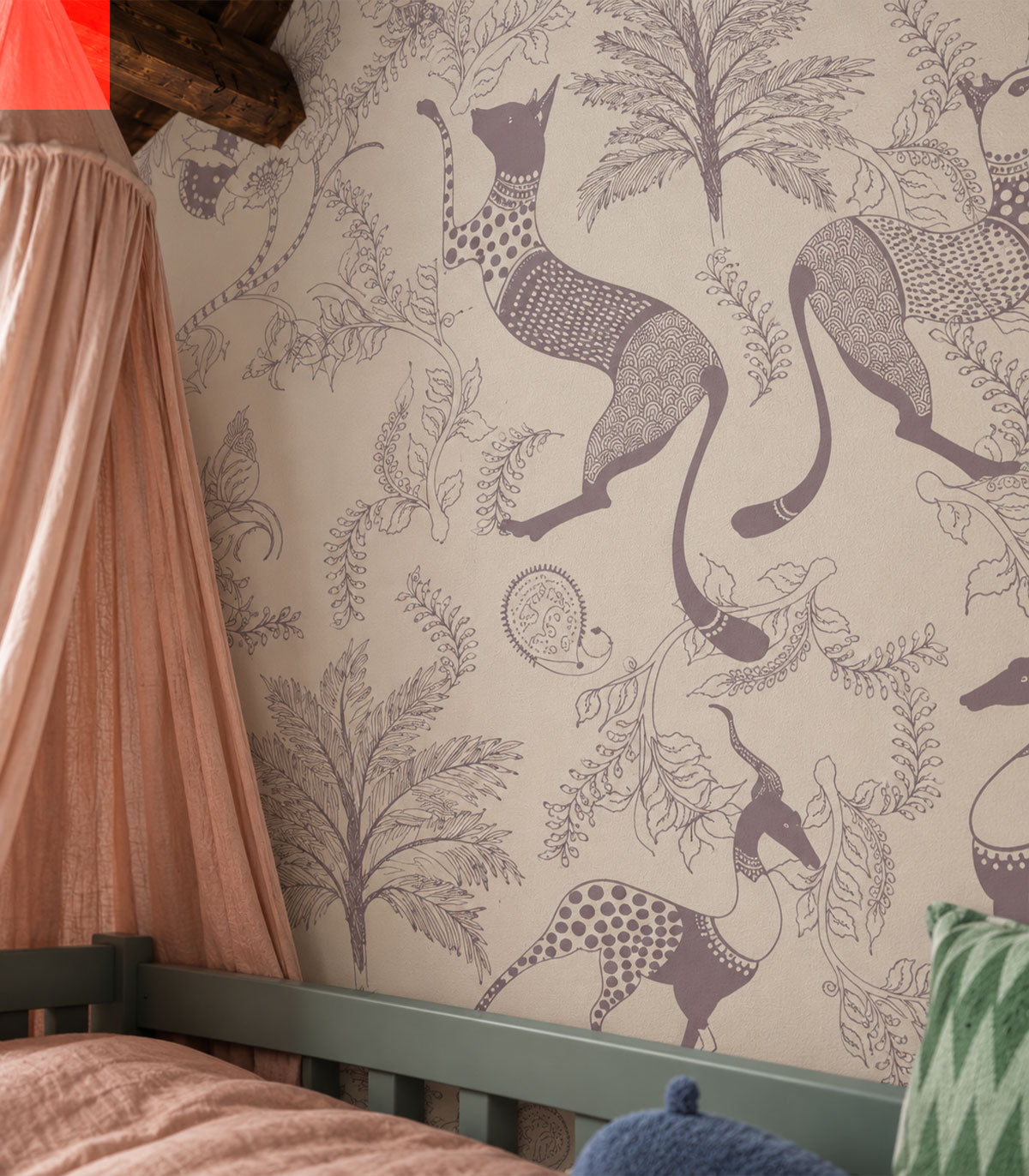 Tapeta Mythical Animals Pink