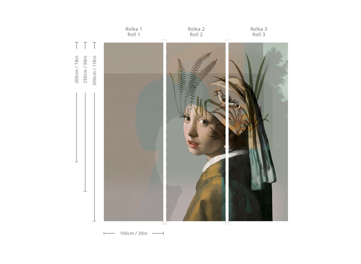 Tapeta Nature girl with the pearl