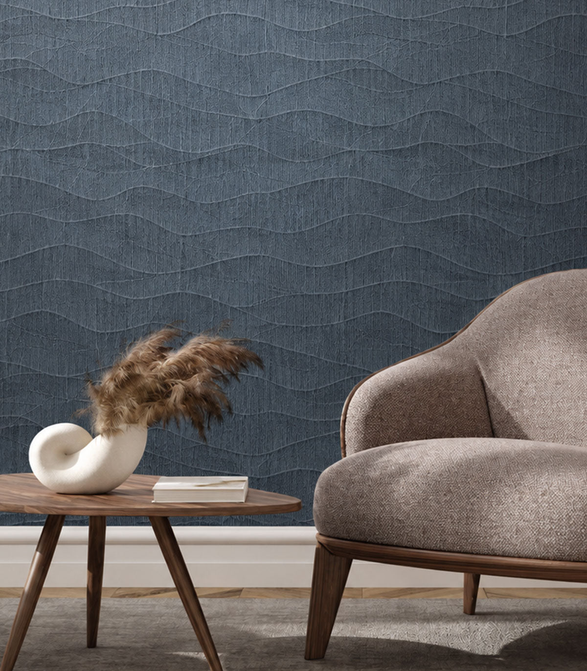 Tapeta Organic blue