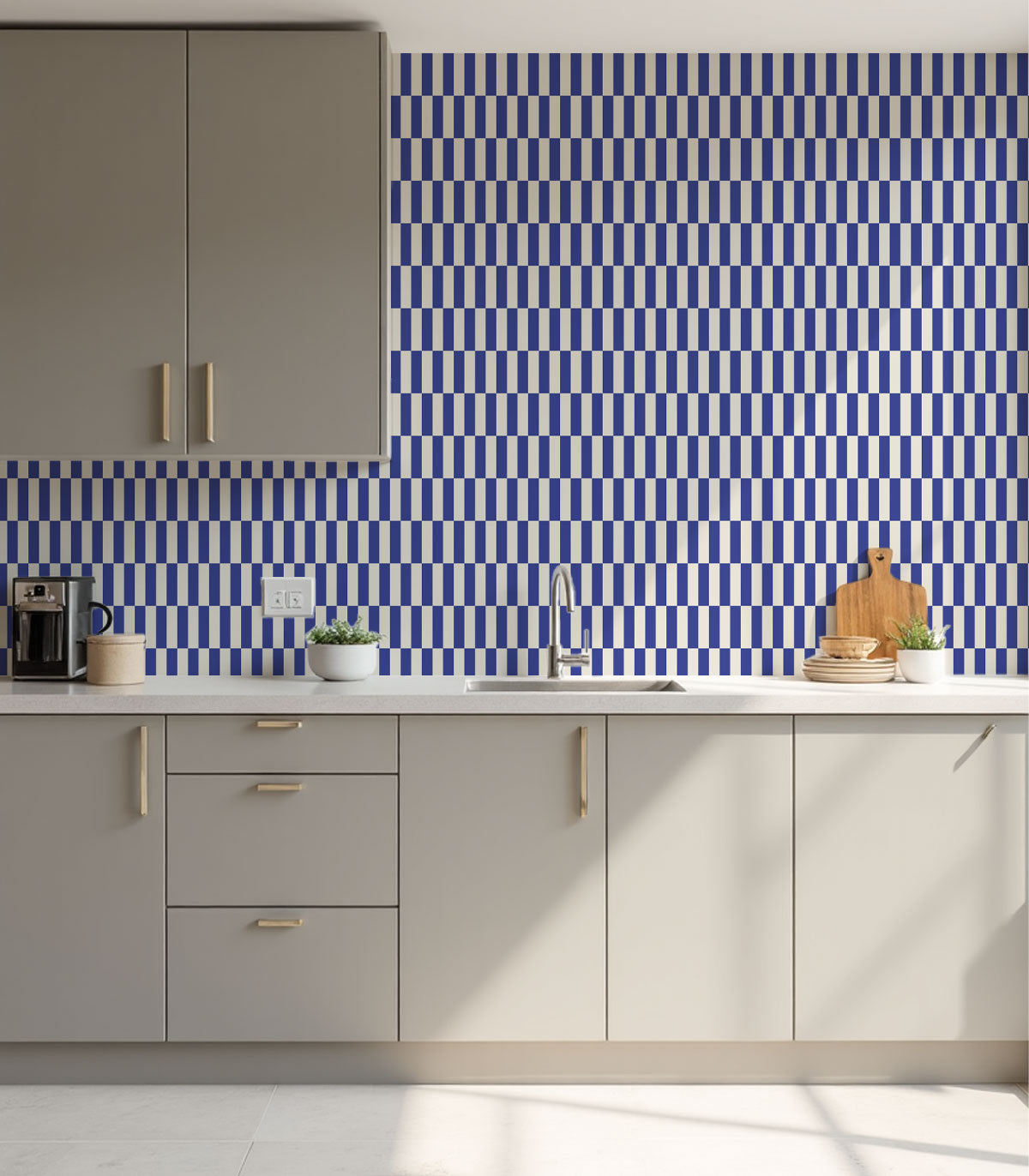 Tapeta Tetris Stripe Cobalt