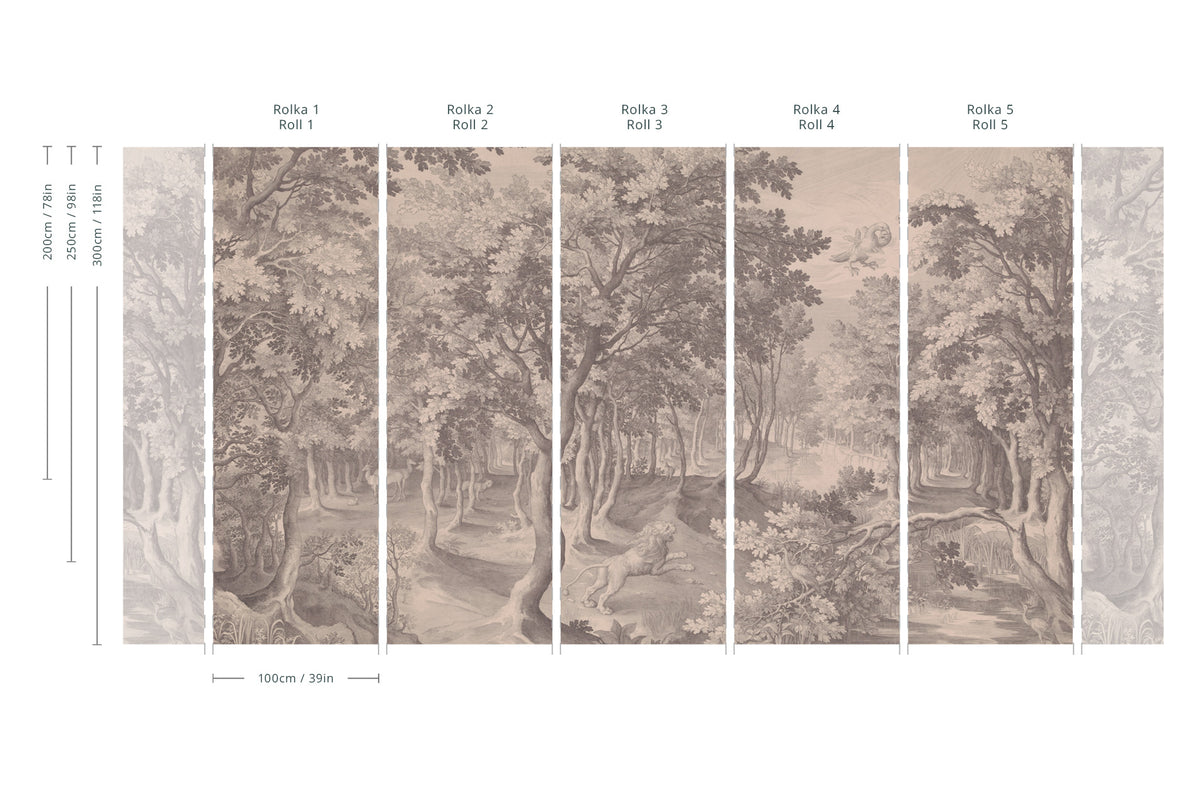 Tapeta Timeless Trees Pink