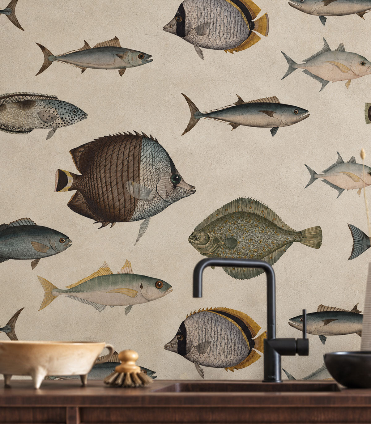 Tapeta Under the Sea Beige