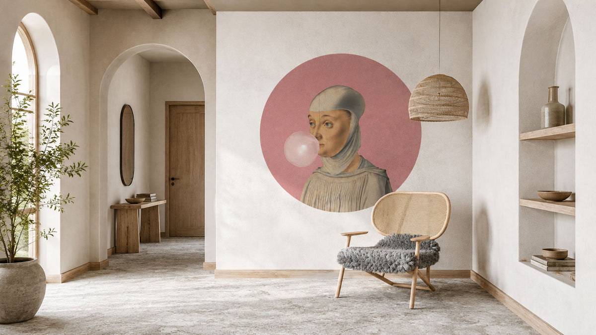 Dots Woman with Bubble Gum Pink