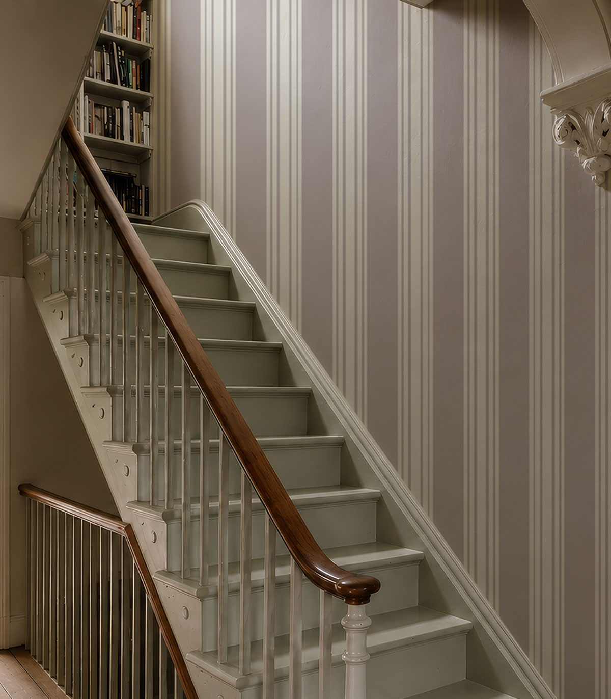 Tapeta Woven Stripe Stone Taupe