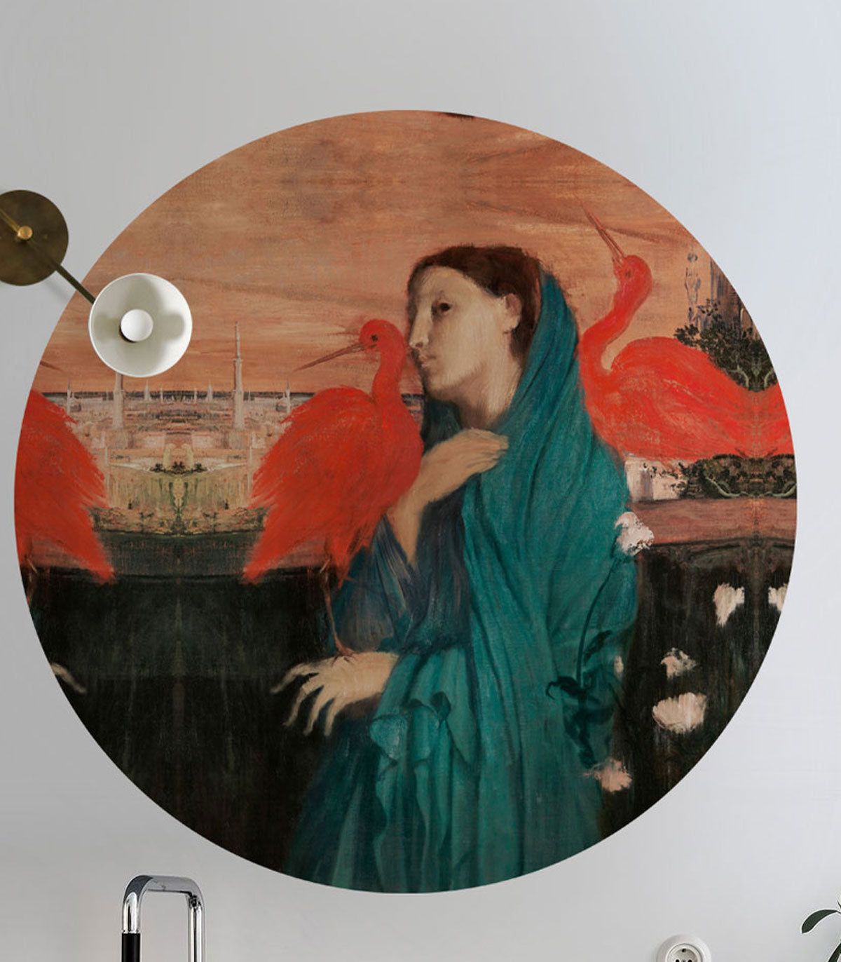 Dots Young Woman with Ibis