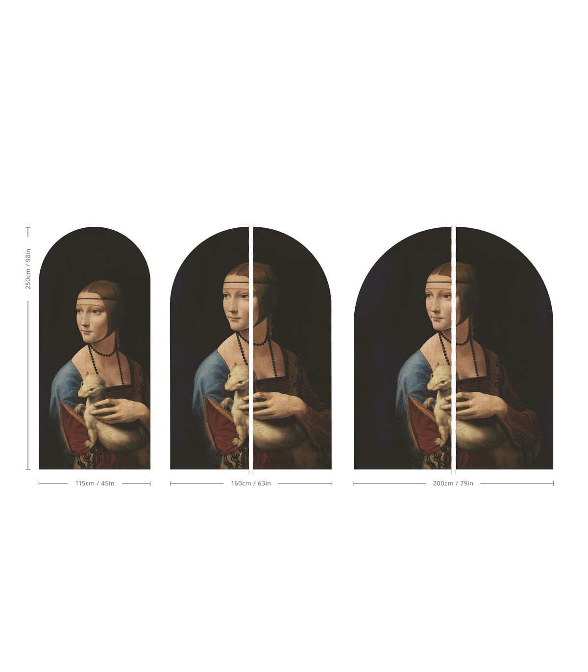 Arch Lady with an Ermine - Wallcolors®