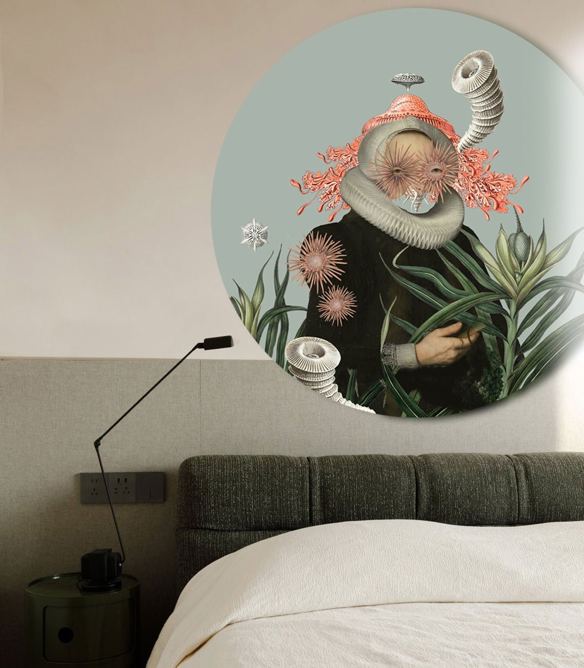 Dots Lady Medusa Blue - Wallcolors®