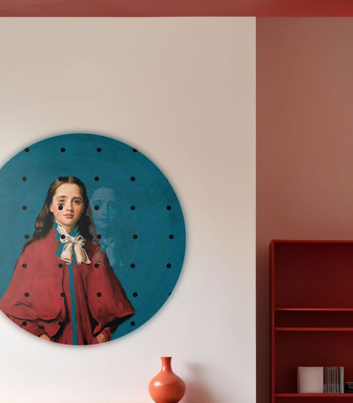 Dots Girl in red
