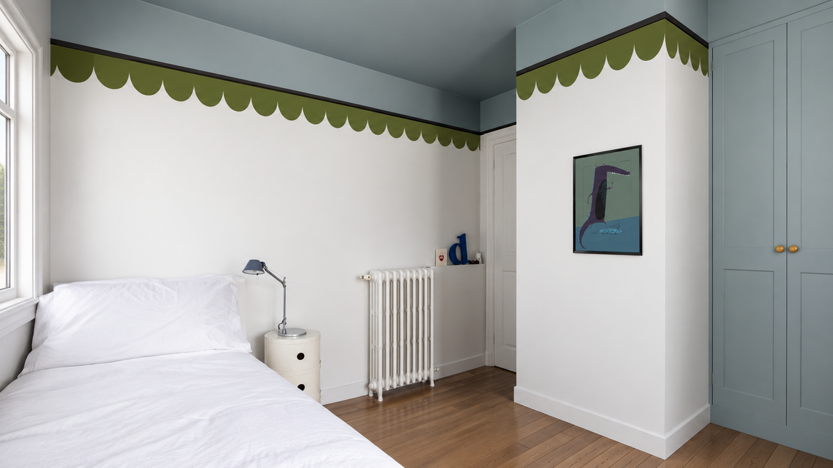 Border Seashell Deep Olive