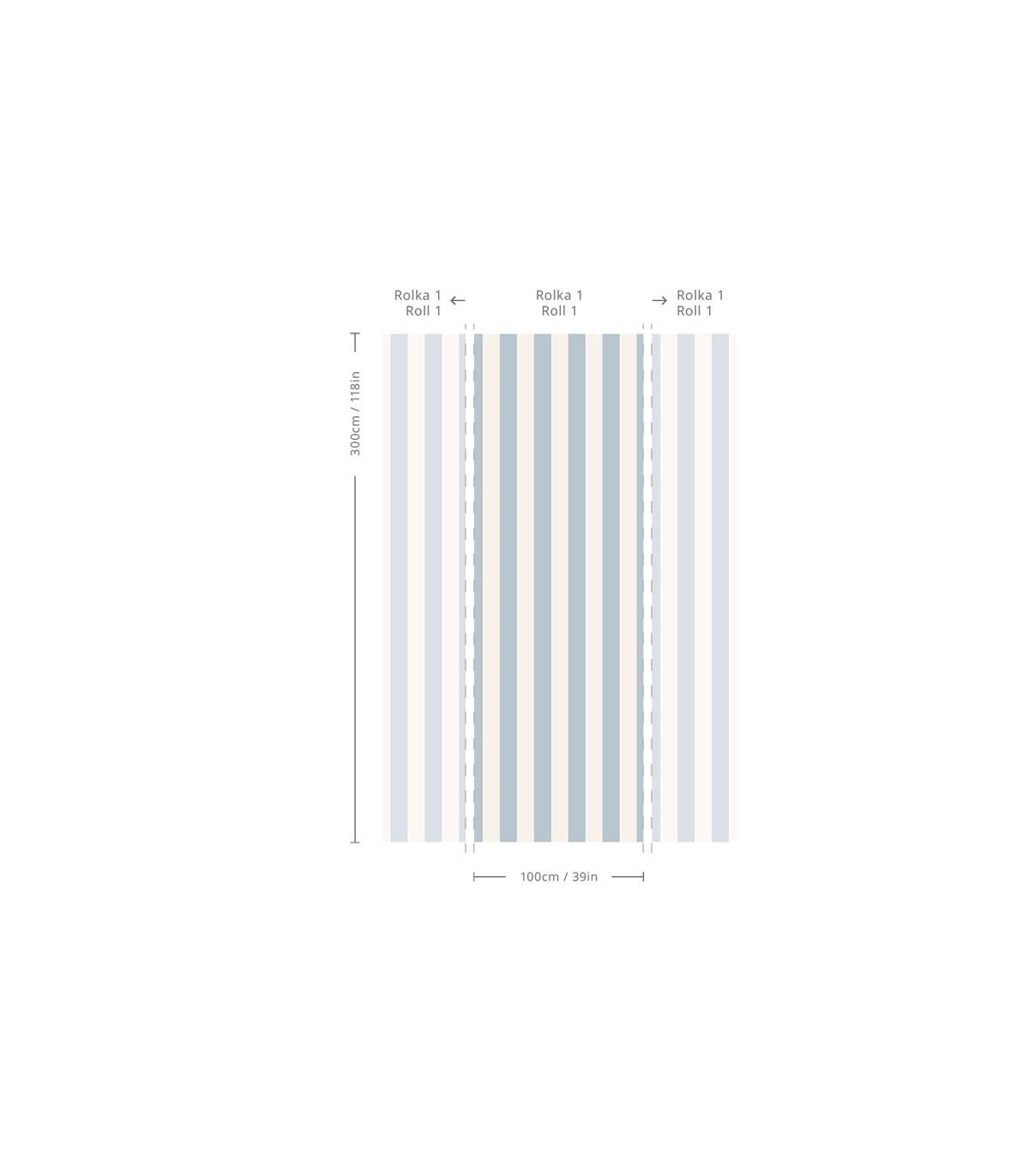 Tapeta Bold Stripe Ocean