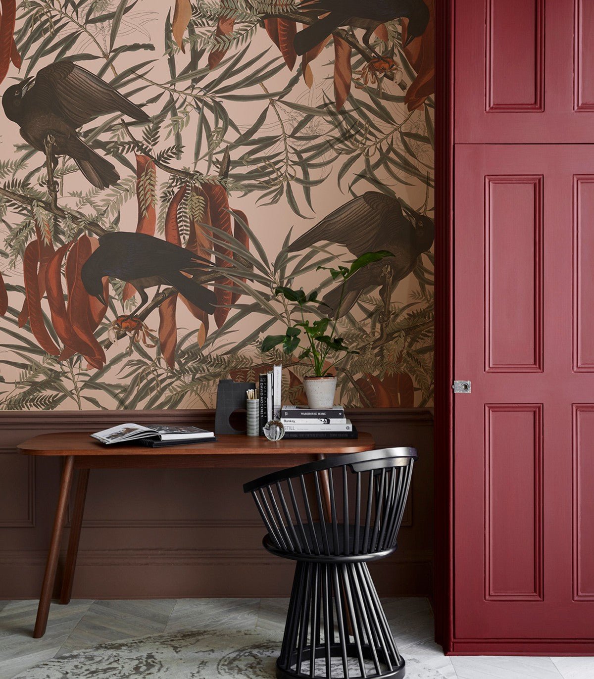 Tapeta Crows Pink - Wallcolors®
