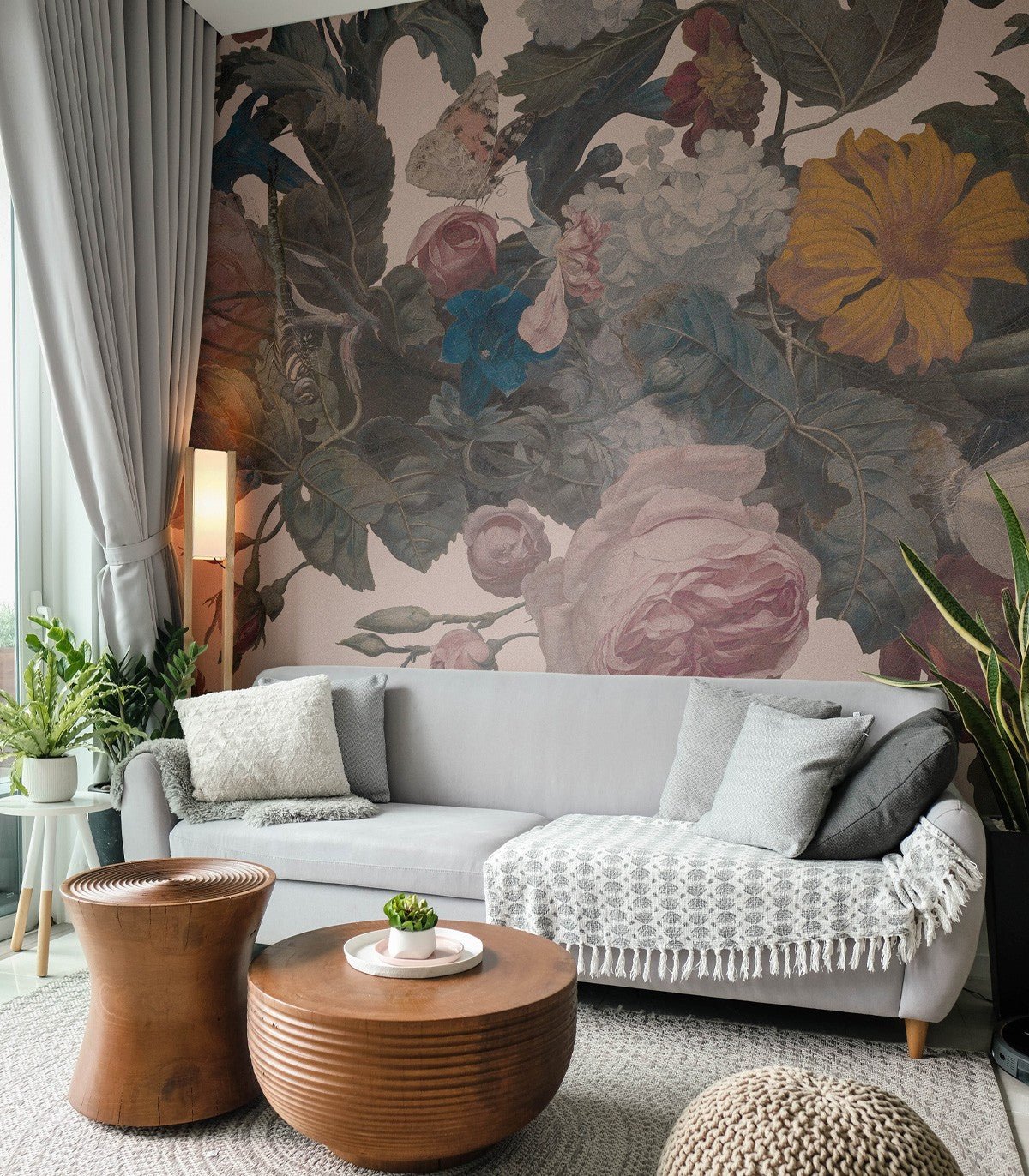 Tapeta Dragonfly Garden Pink - Wallcolors®