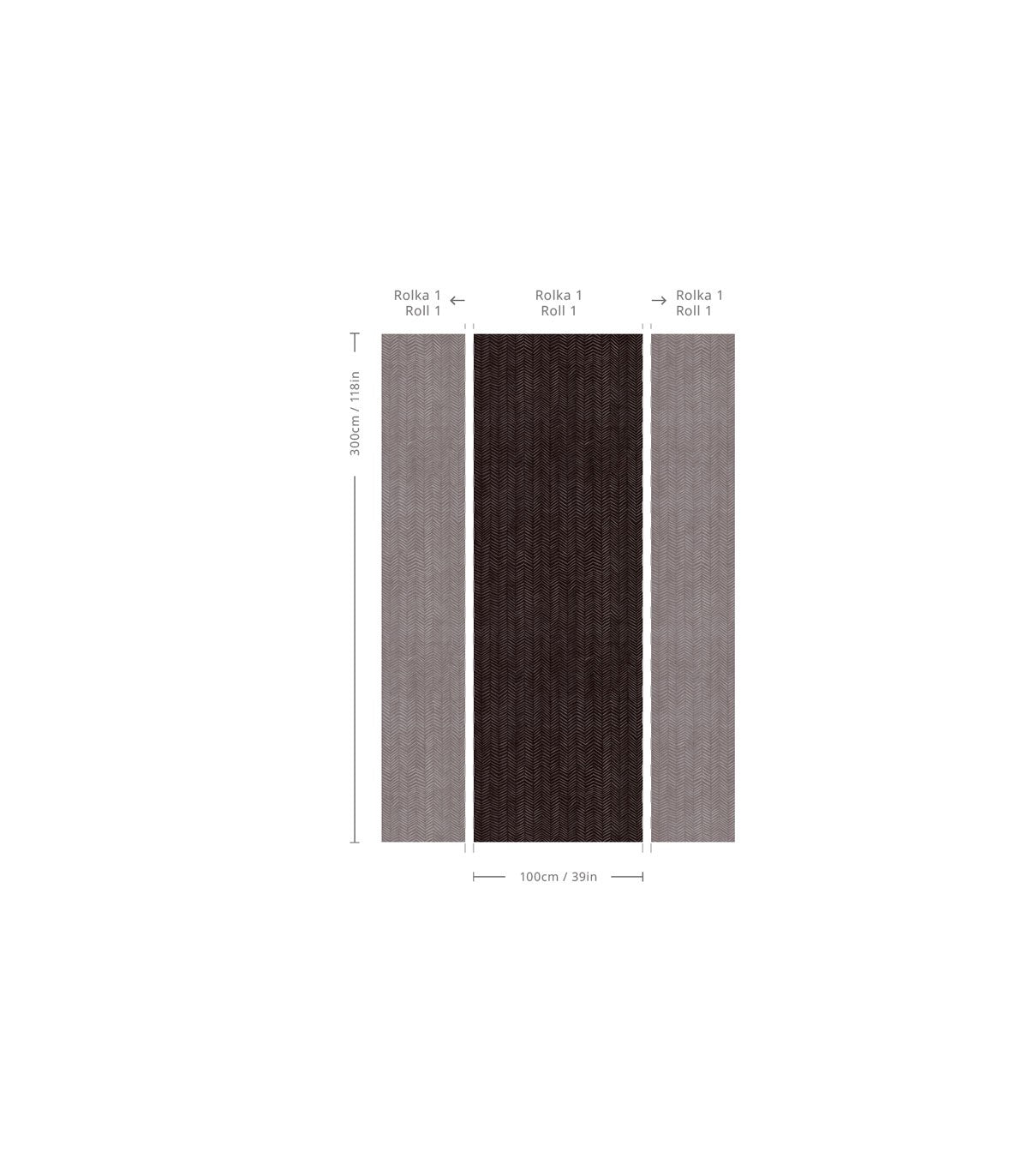 Tapeta Herringbone Burgundy