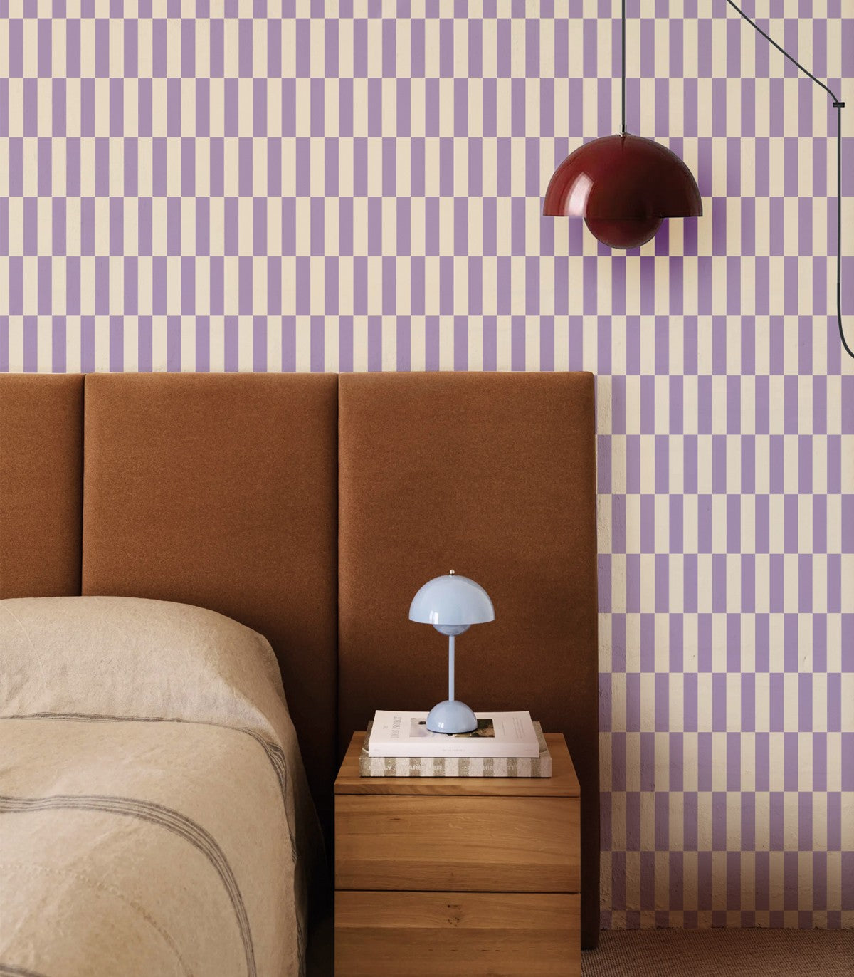 Tapeta Tetris Stripe Lilac
