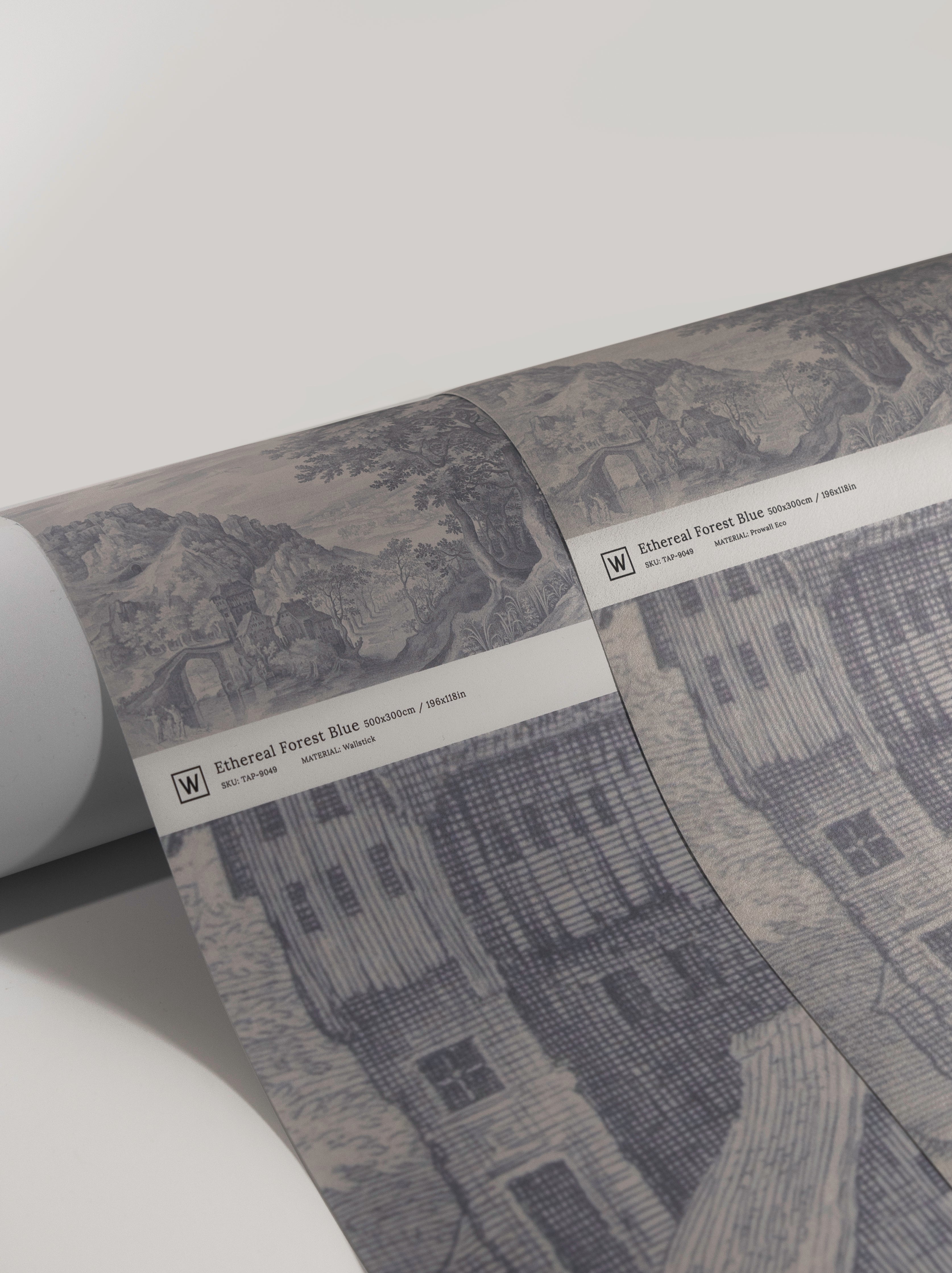 Tapeta Ethereal Forest Blue