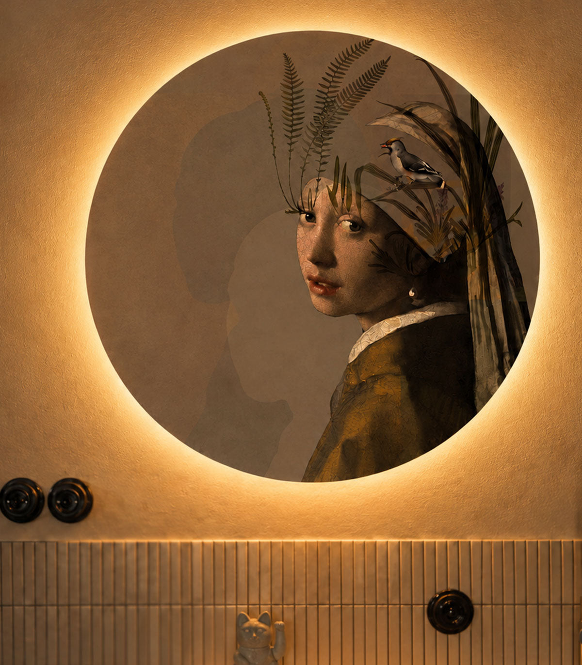 Dots Lighting Nature girl with the pearl