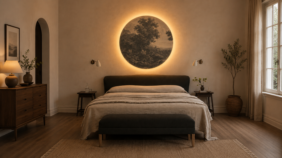 Dots Lighting Picturesque Valley of Serenity
