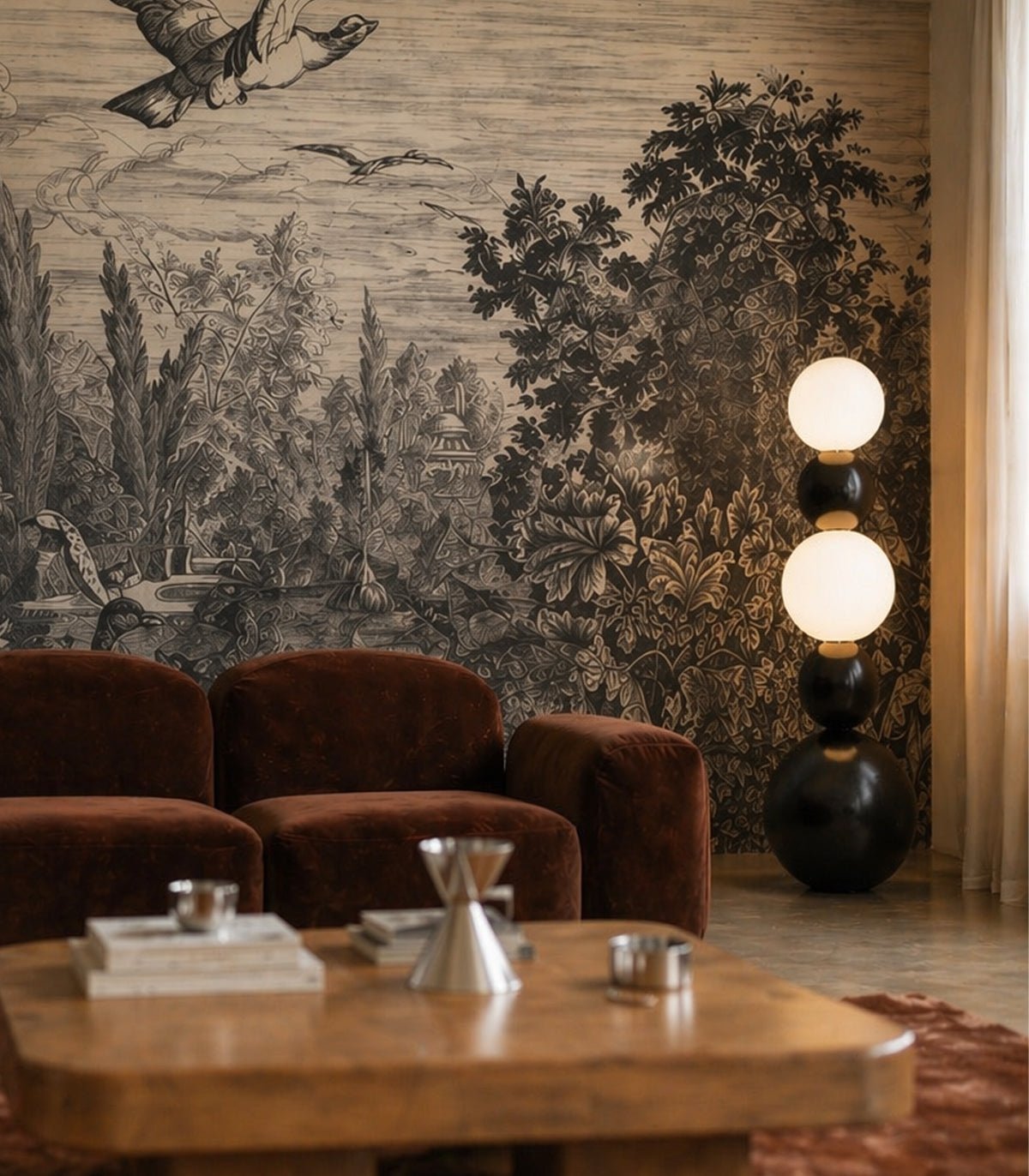 Tapeta Black swans - Wallcolors®