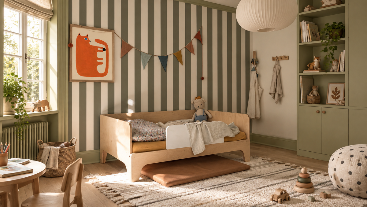 Tapeta Bold Stripe Moss
