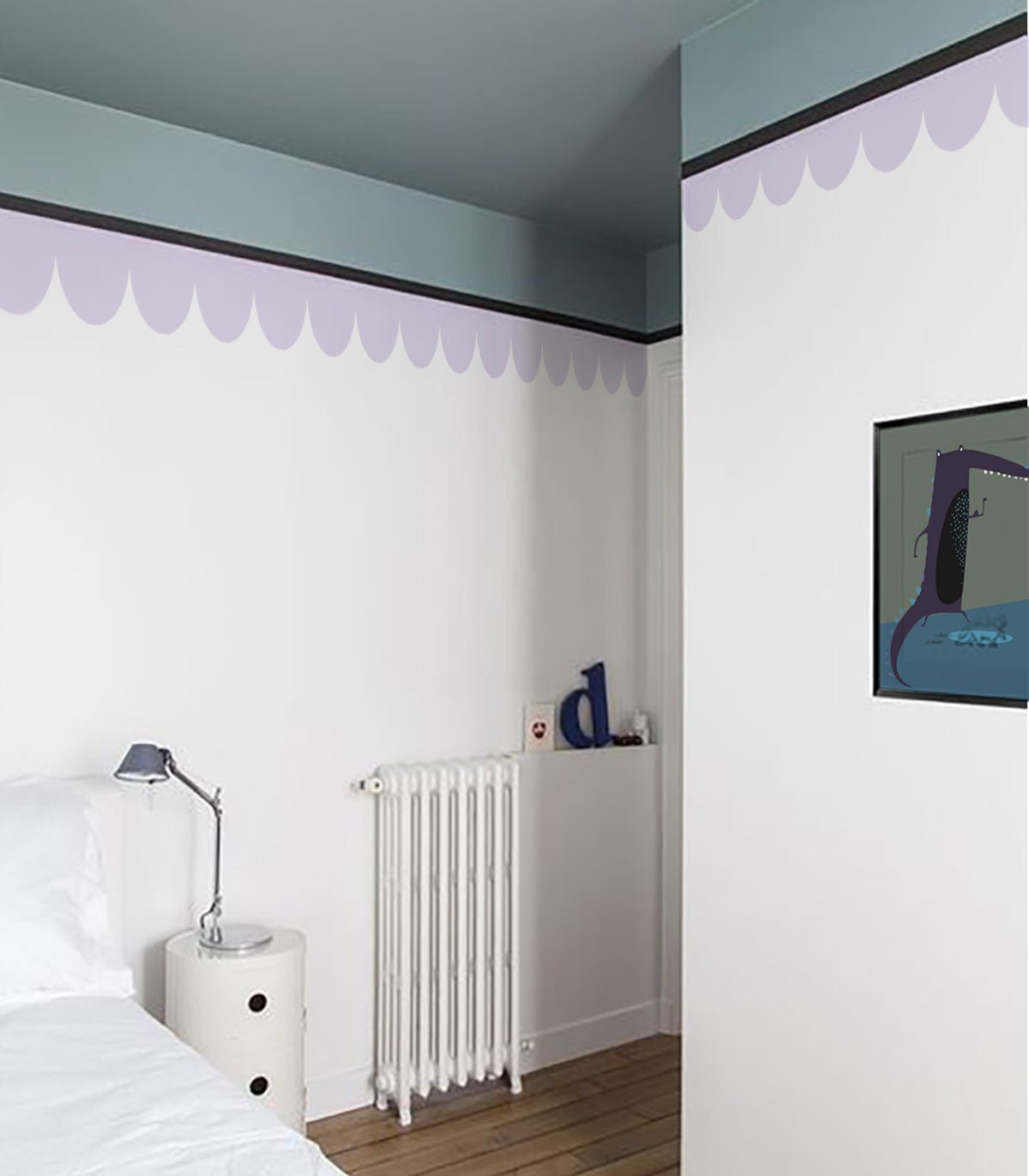 Border Seashell Lilac Mist - Wallcolors®