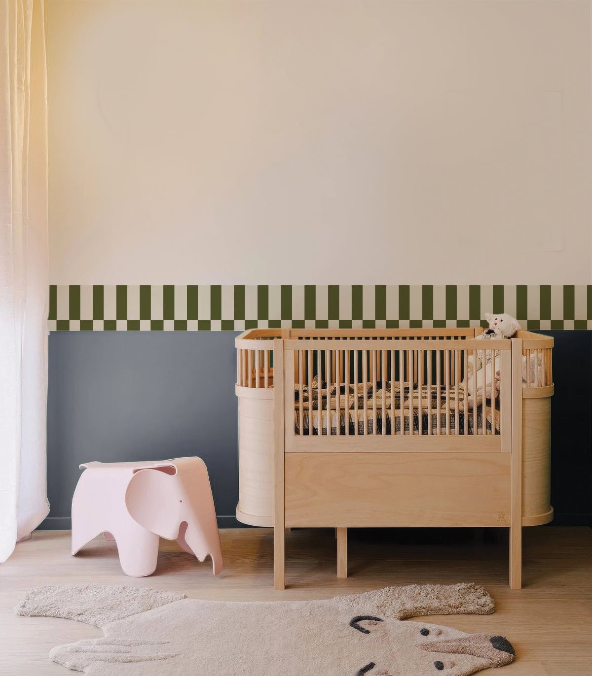 Border Tetris Play Classic Olive - Wallcolors®
