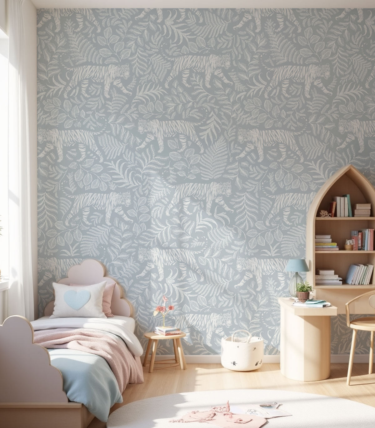 Tapeta Camouflaged Tiger Blue