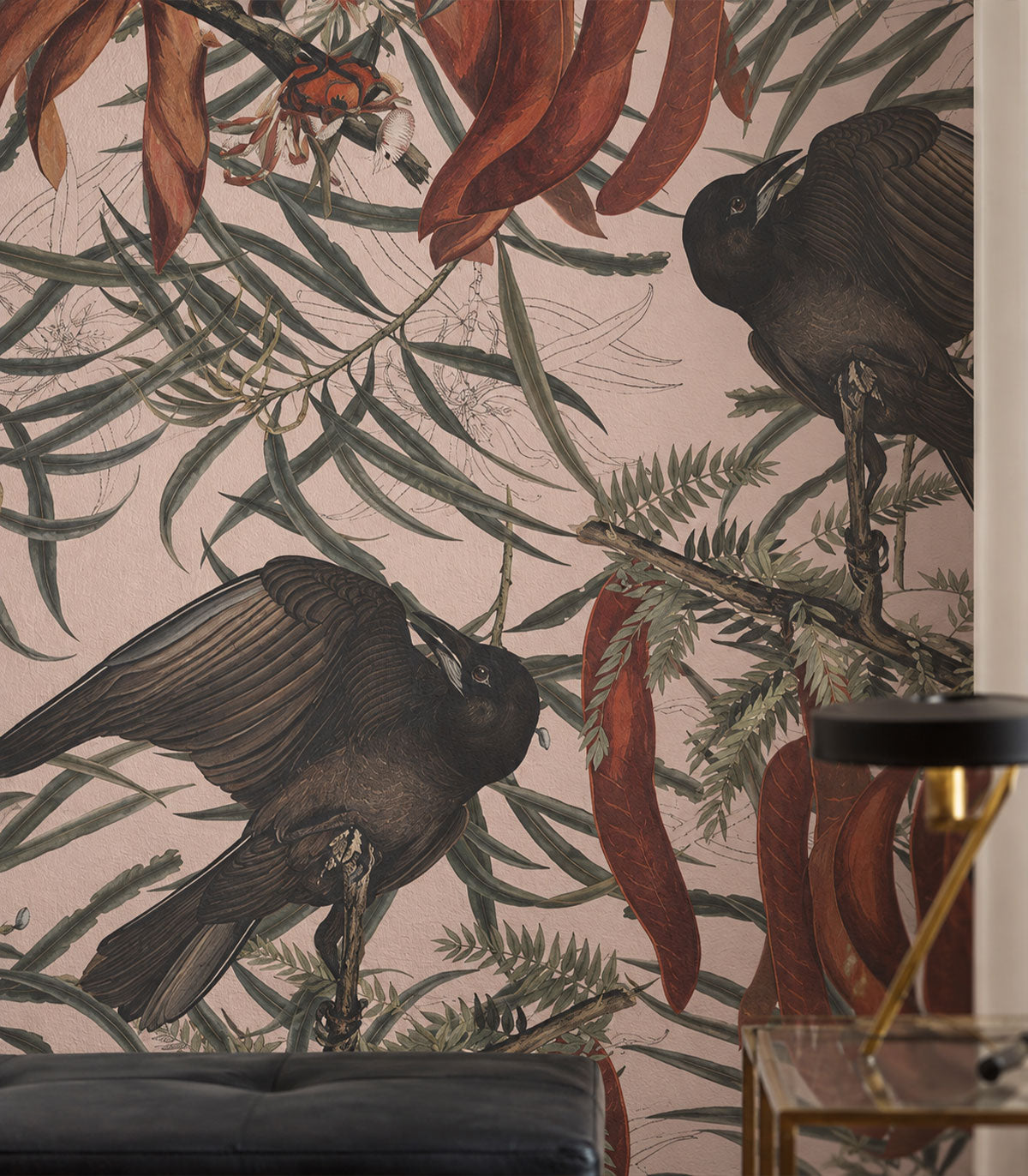 Tapeta Crows Pink