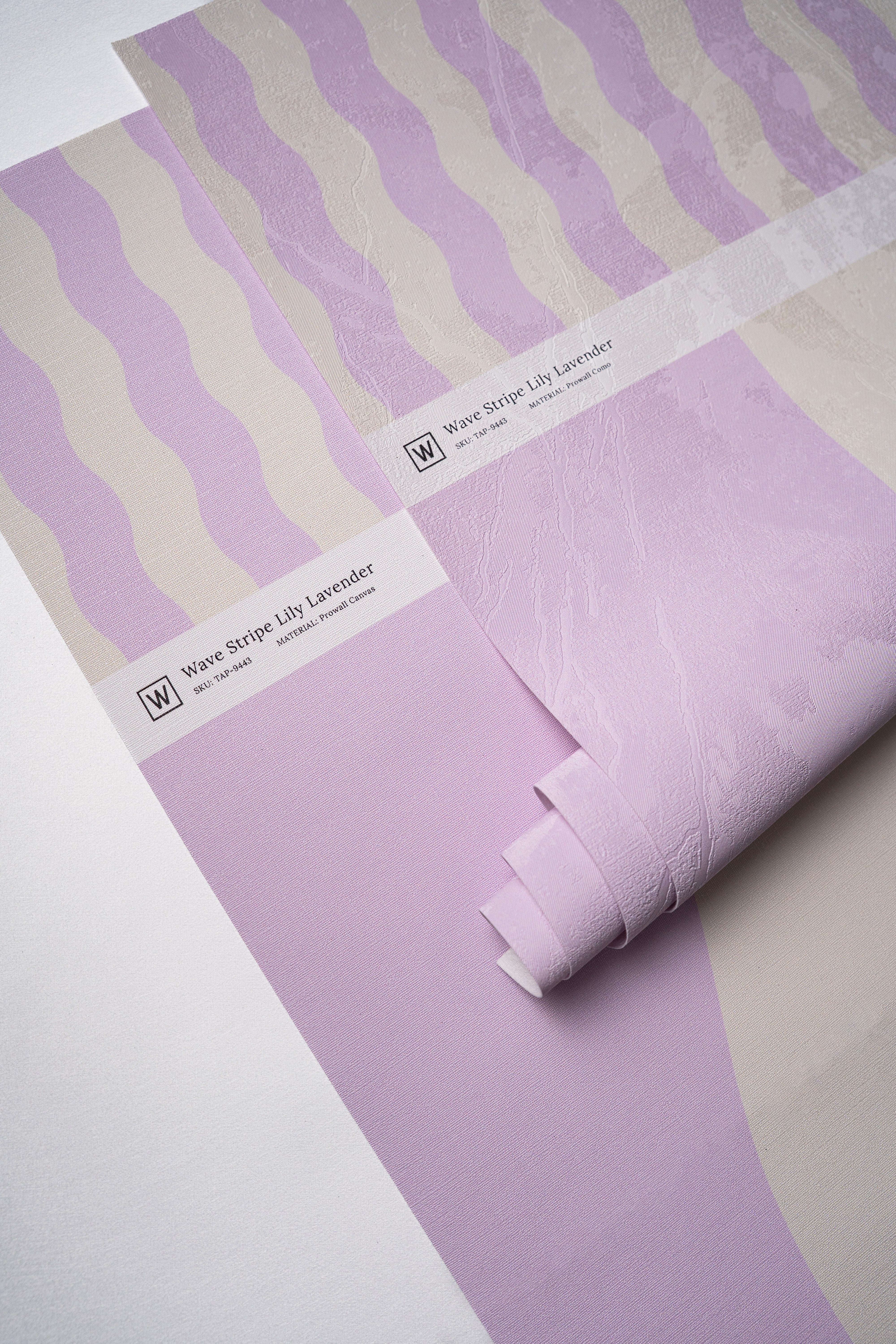 Tapeta Wave Stripe Lily Lavender