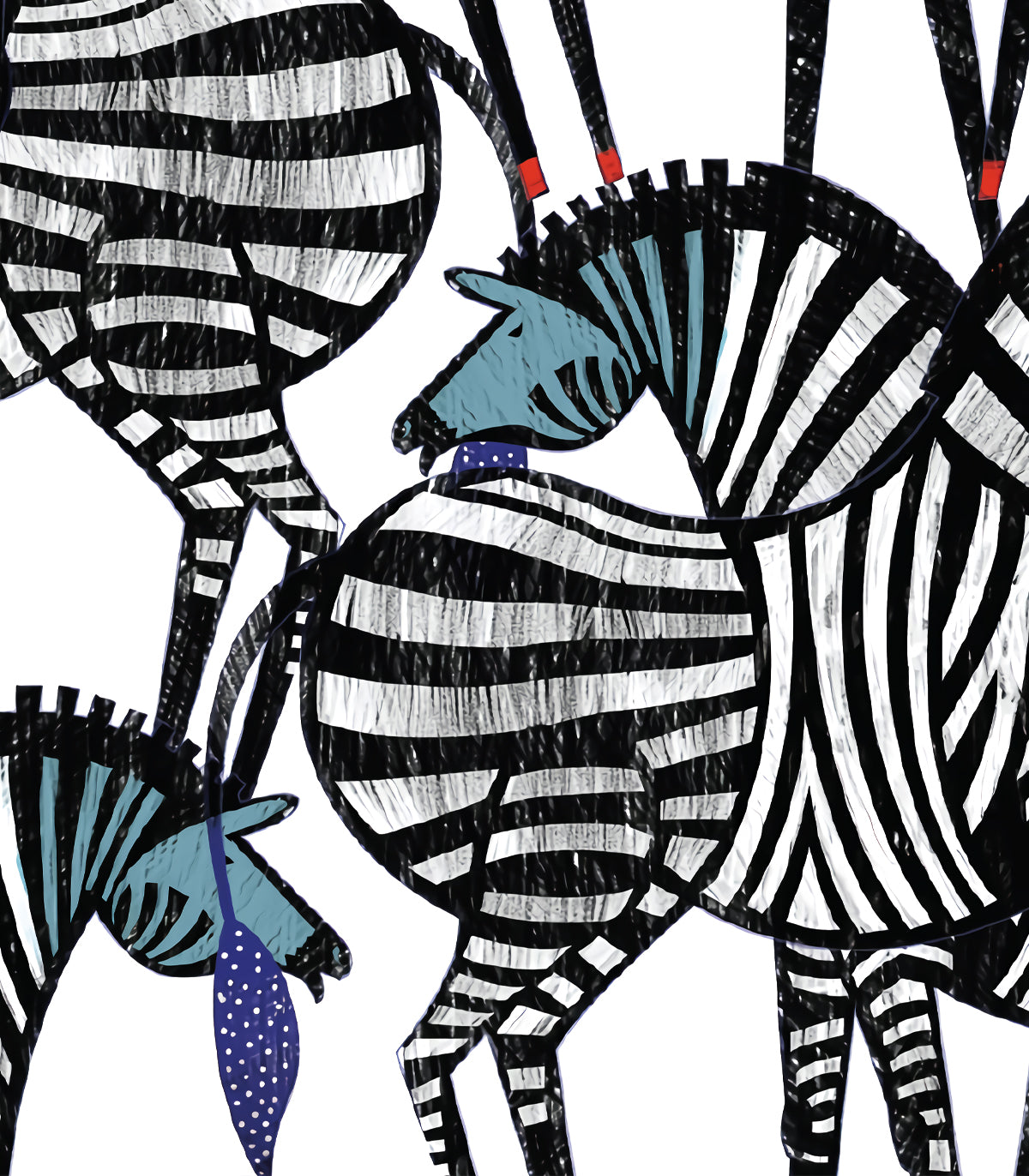 Tapeta Dancing Zebras