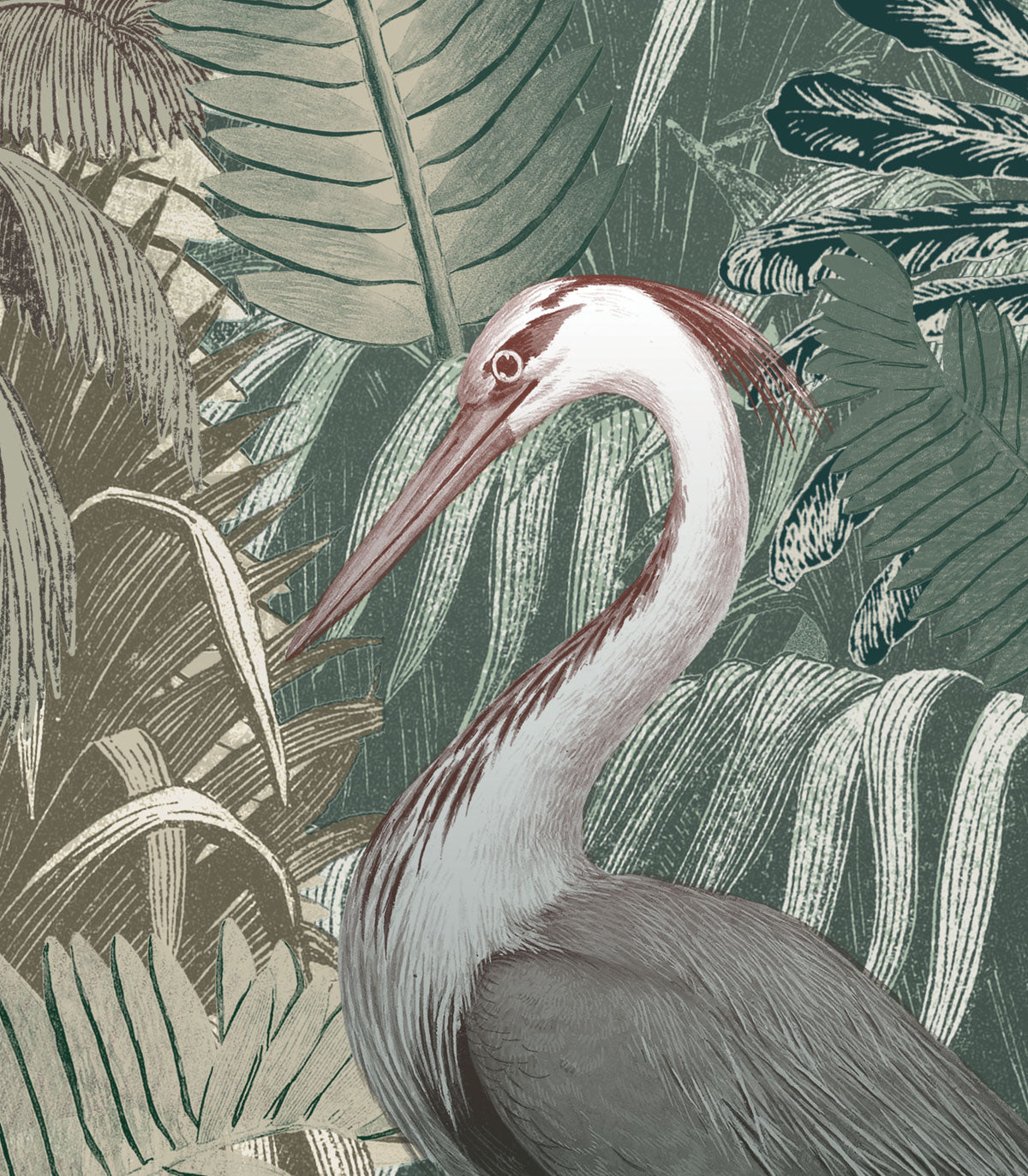 Tapeta Desert Tropics Light Green