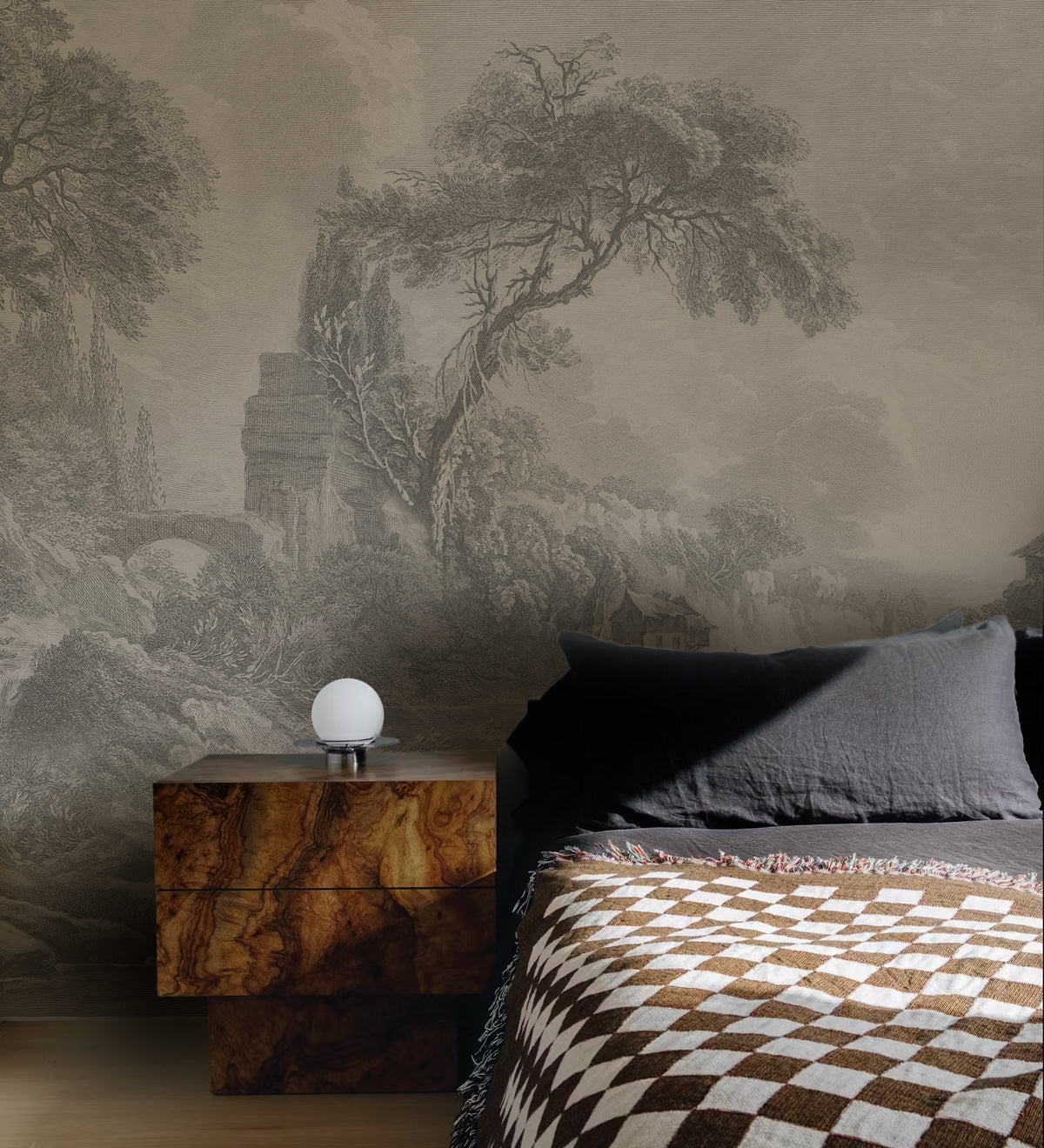 Tapeta Ethereal Valley Beige