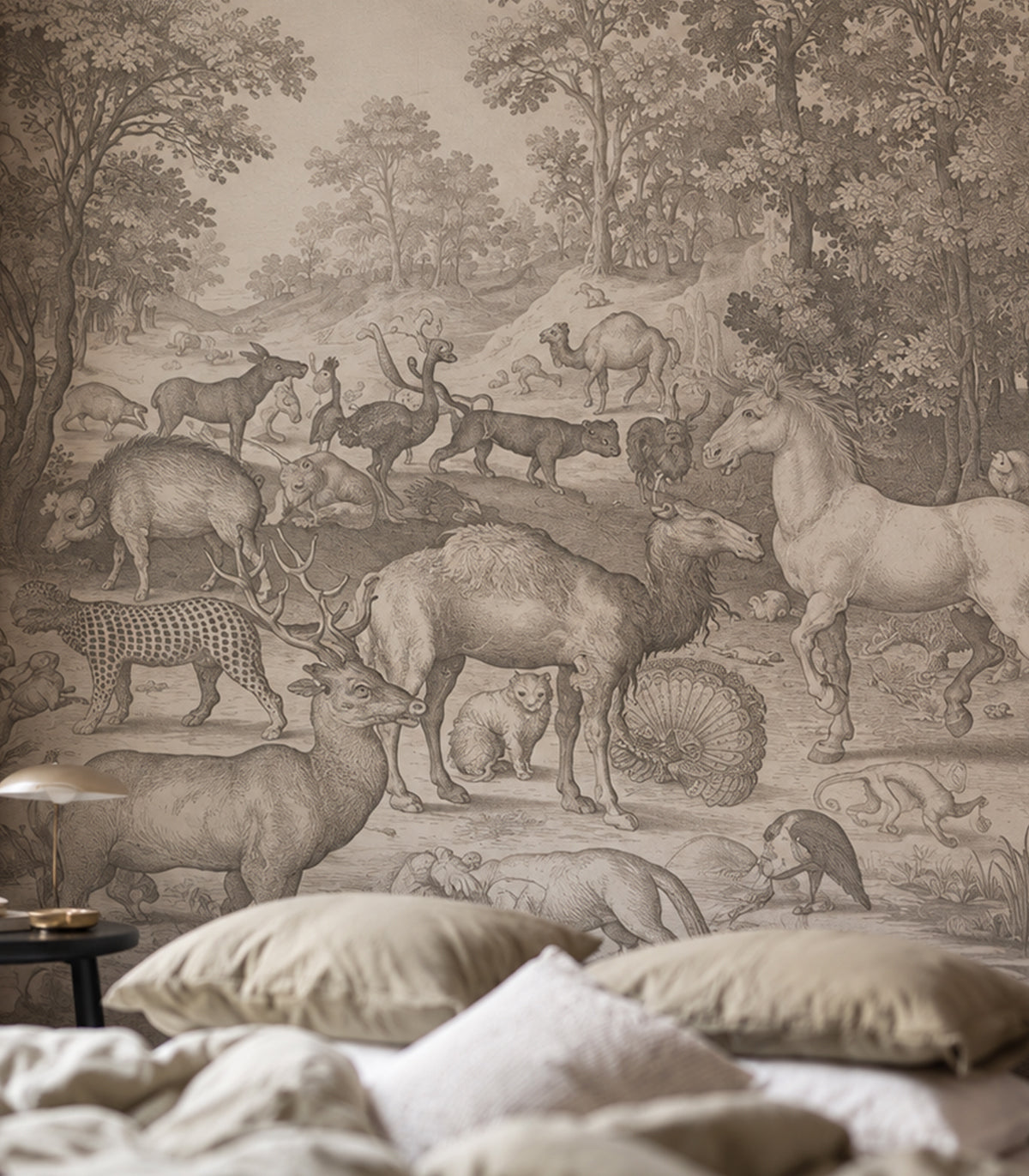 Tapeta Fauna Fresco Beige