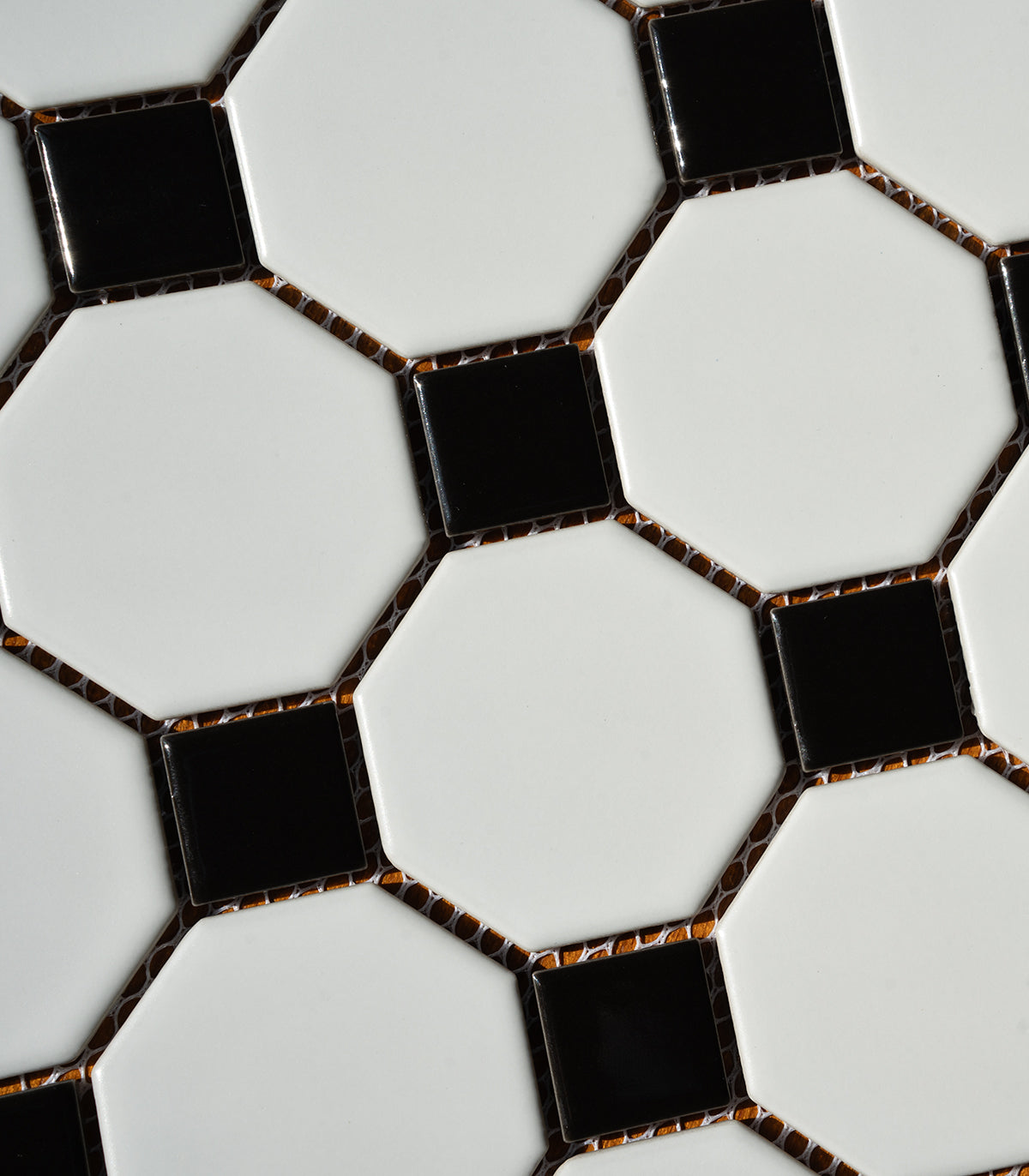Mozaika octagon white classic matte