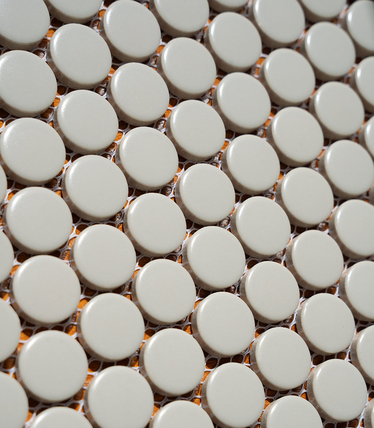 Mozaika penny dots grey matte