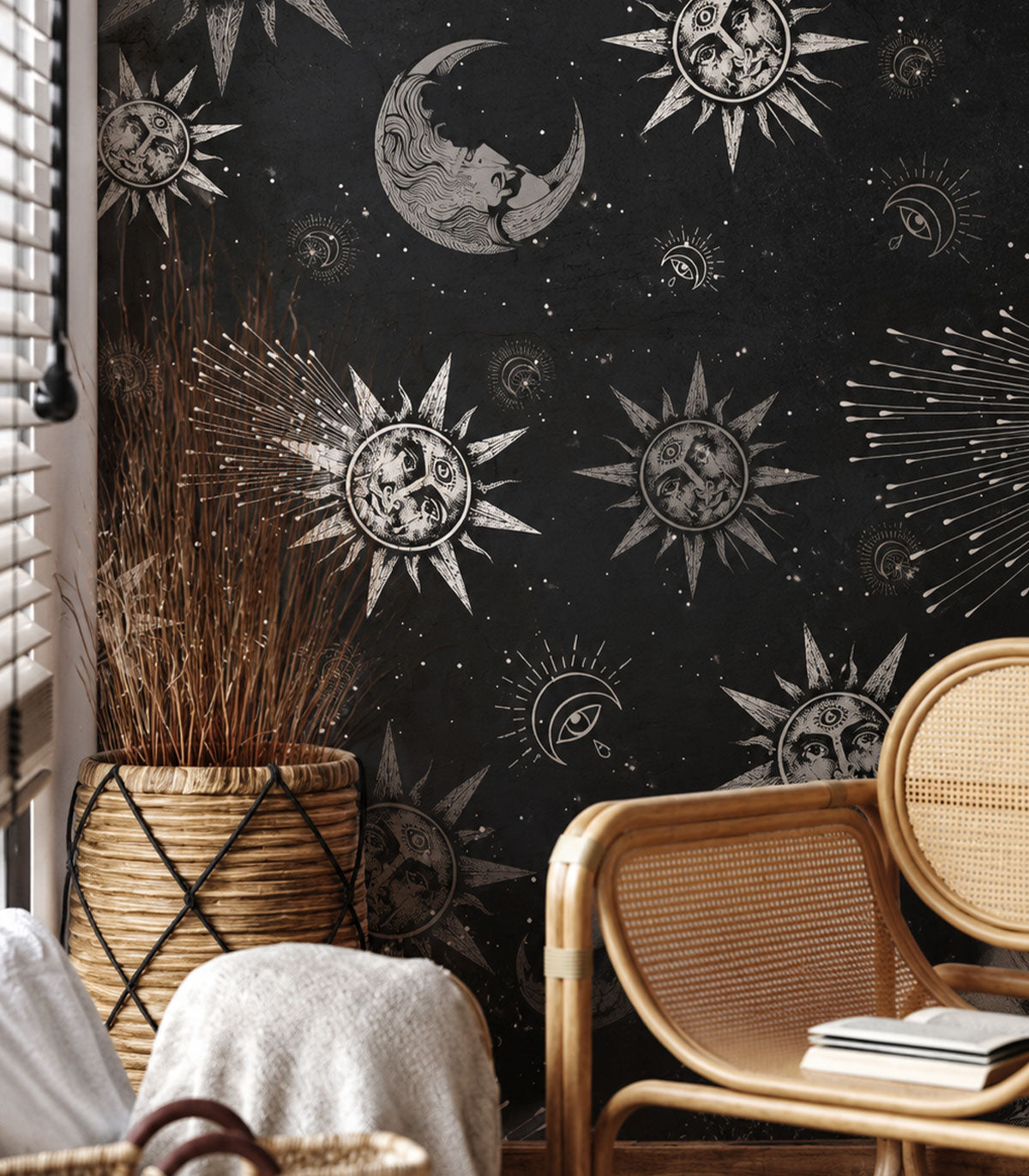 Tapeta Moon and sun