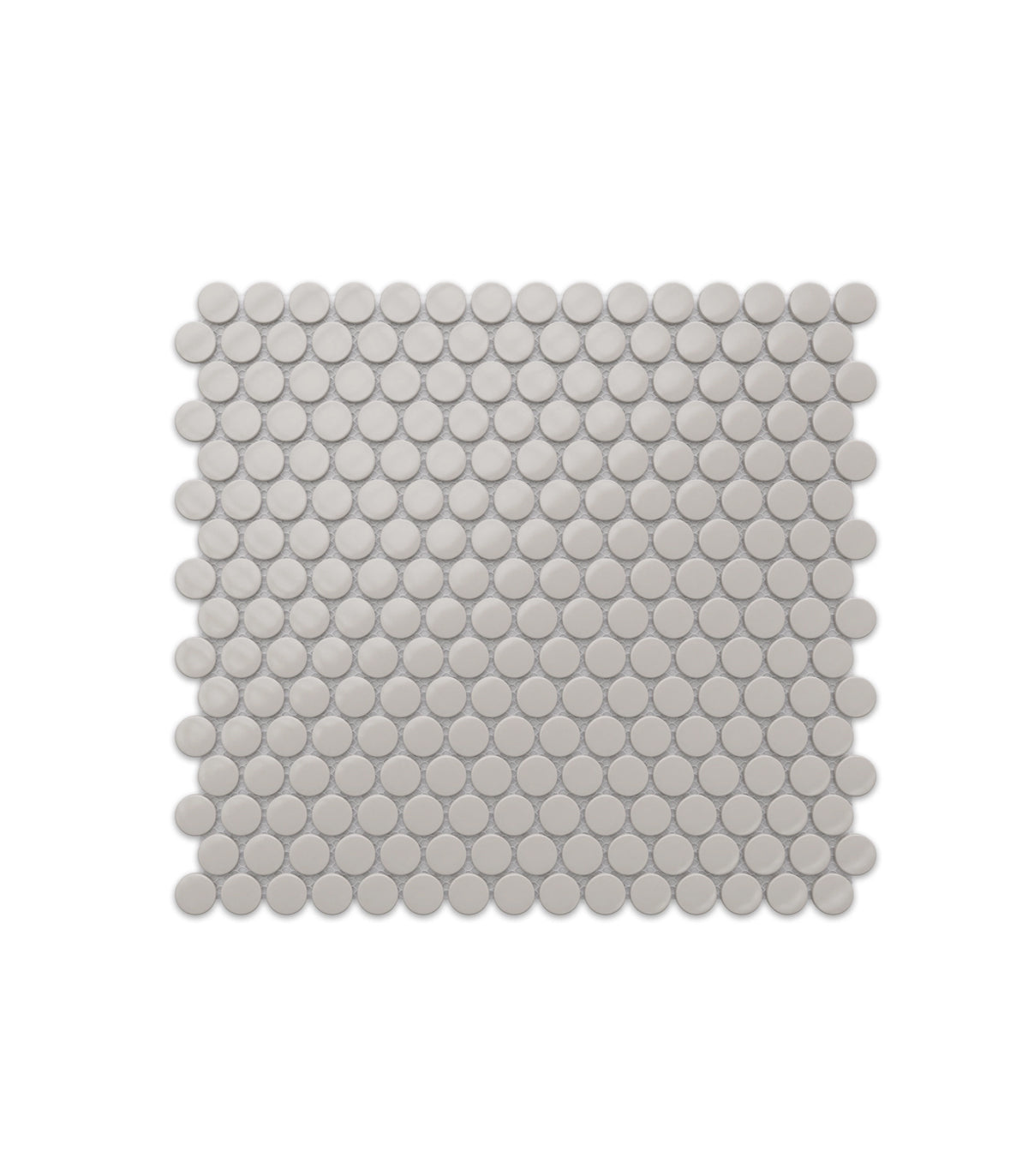 Mozaika penny dots grey matte