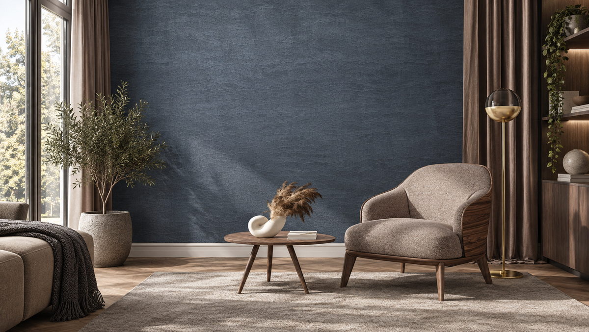Tapeta Organic blue