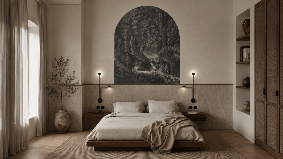 Arch Palms and cats