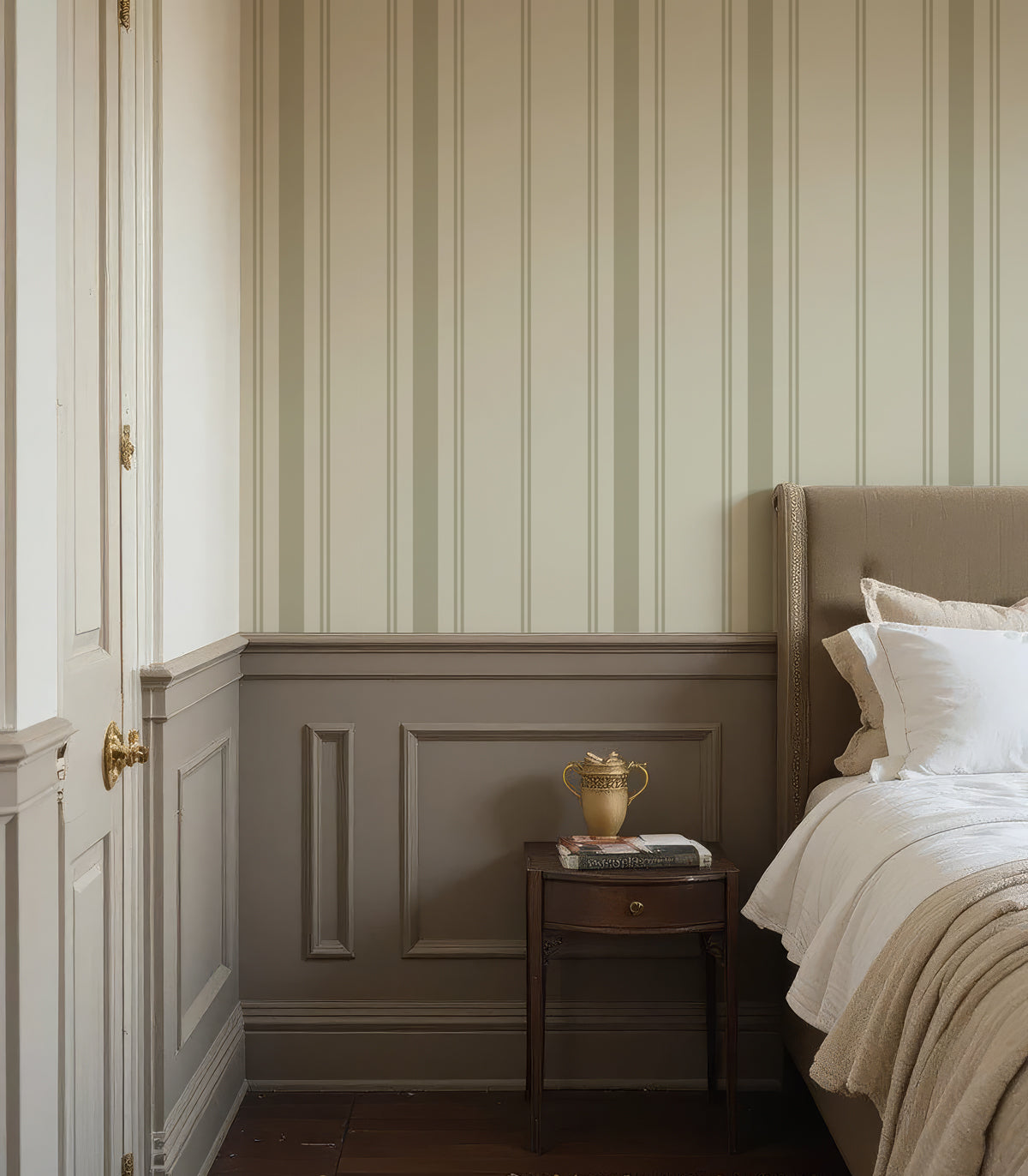 Tapeta Soft Stripe Soft Olive