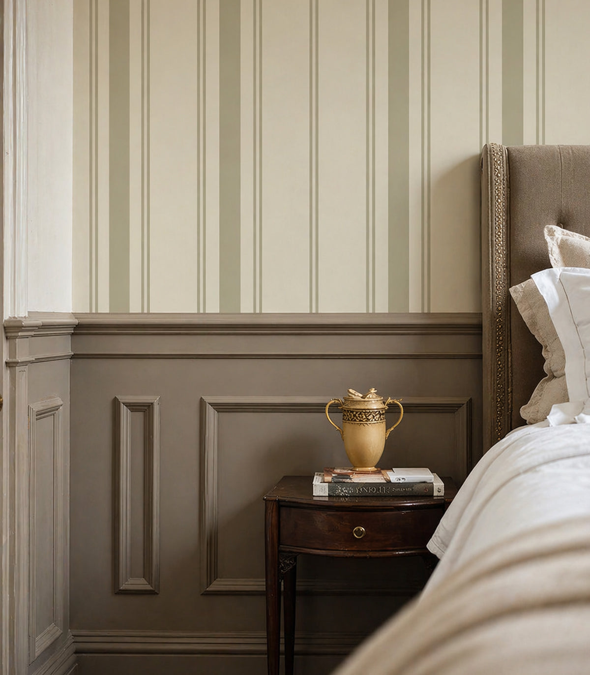 Tapeta Soft Stripe Soft Olive