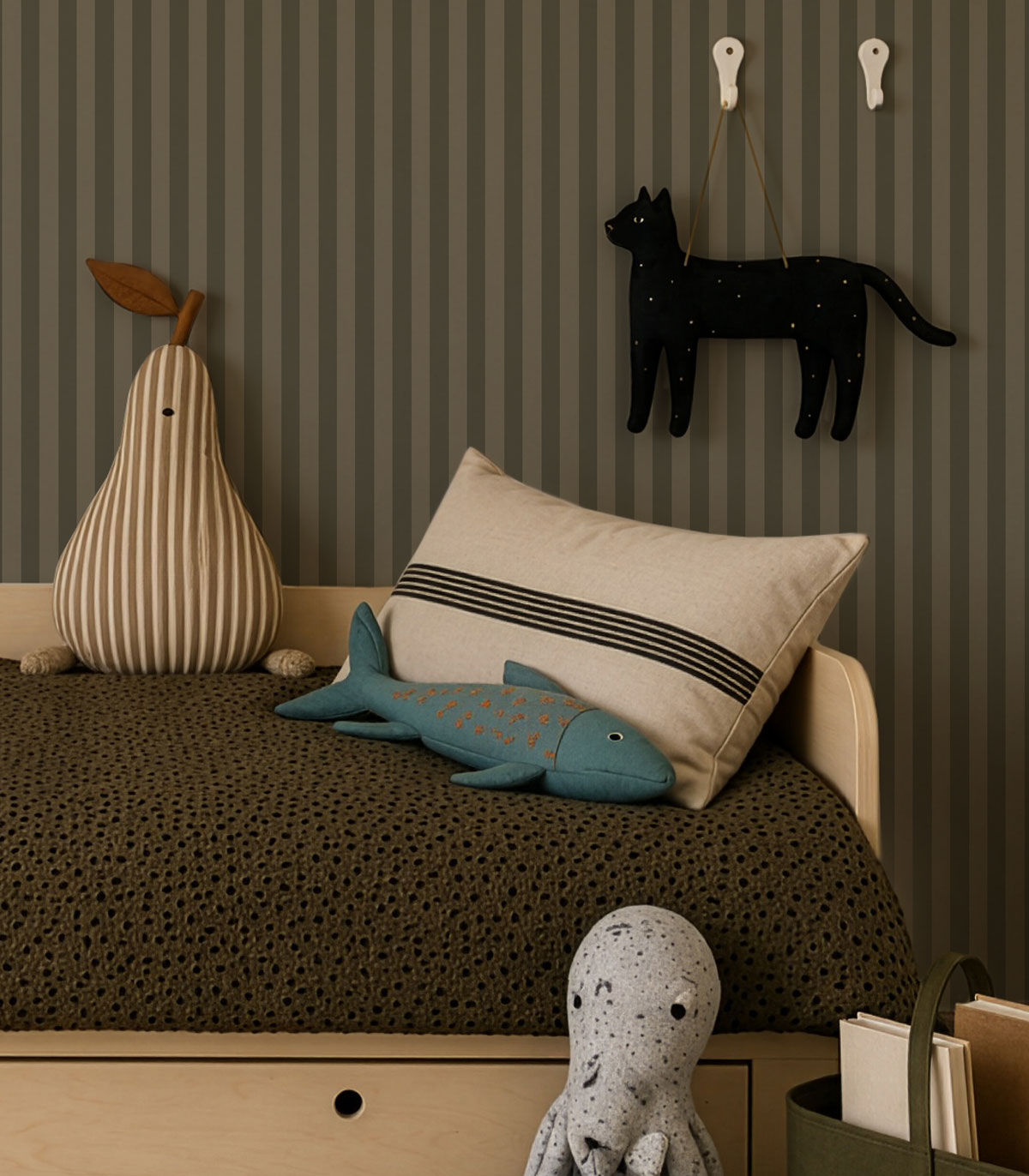 Tapeta Stripe Forest Sage